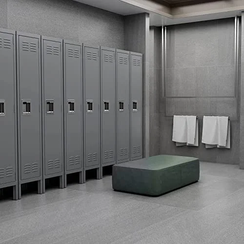 SISESOL Metal Locker Storage Cabinet with Doors and Shelves Metal Lockers with 6 Doors,71