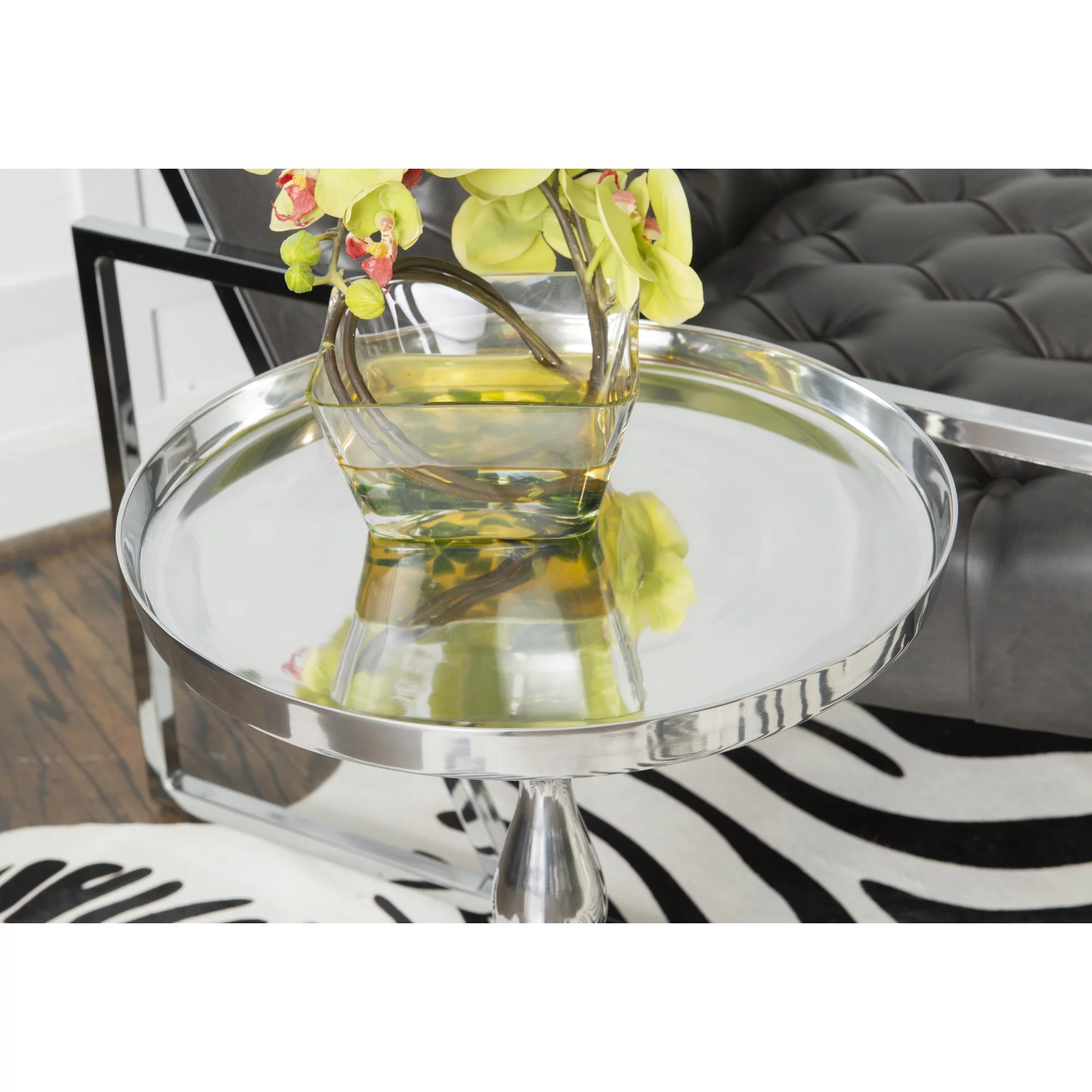 Powell Keagan Round Side Table - Antique Copper