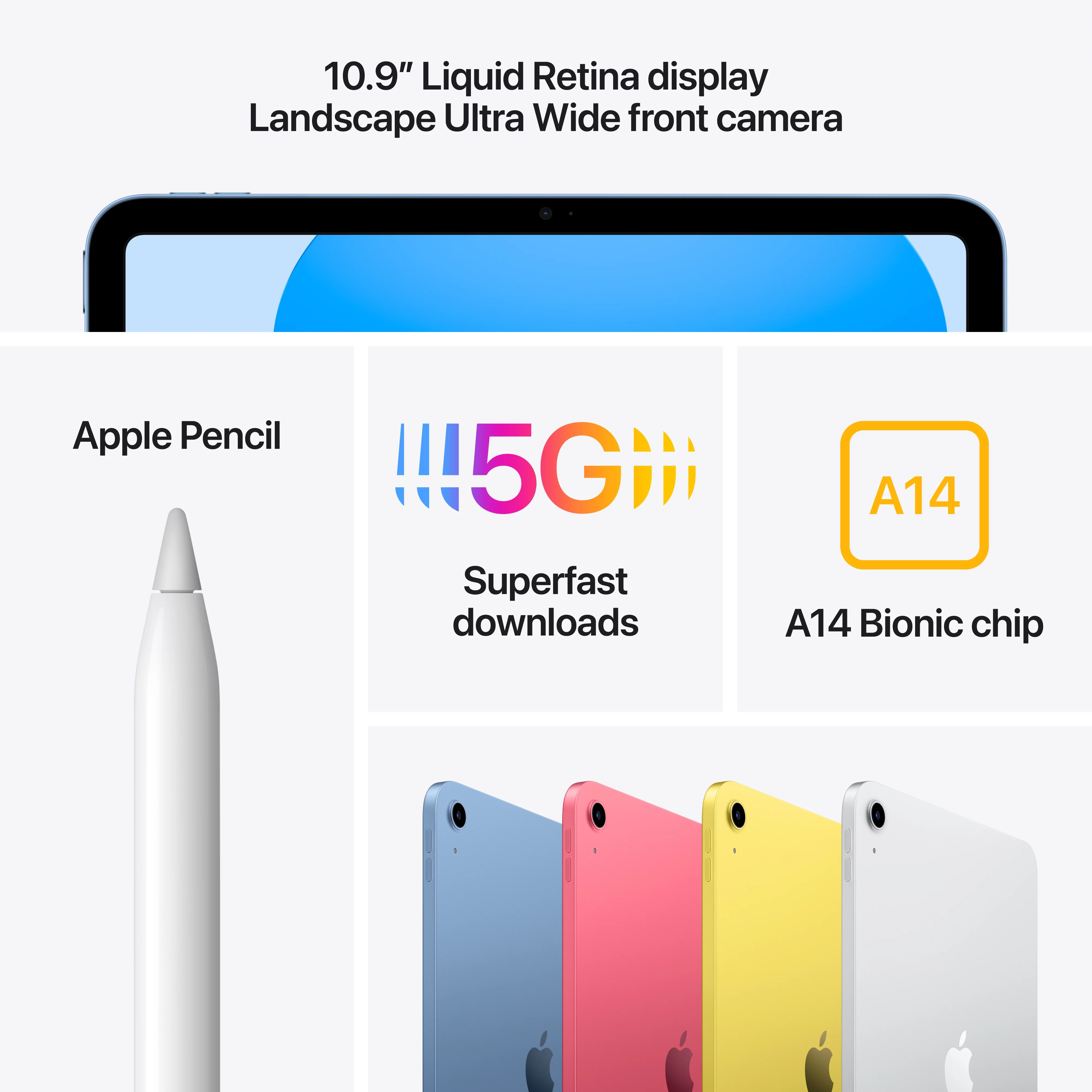 Restored 2022 Apple iPad Wi Fi+Cellular 64 GB Pink (10th Generation) (Refurbished)