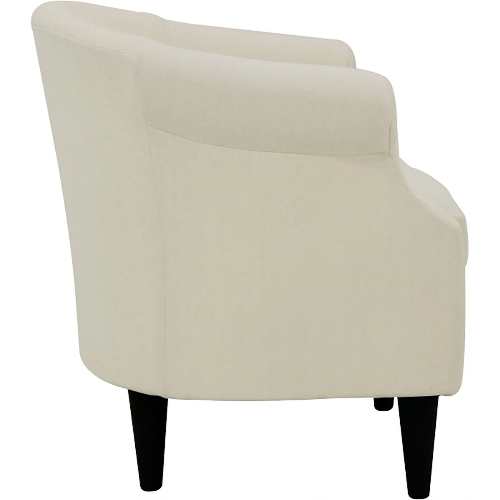 Fox Hill Trading Nikole Traditional Polyester Fabric Chair in Off White