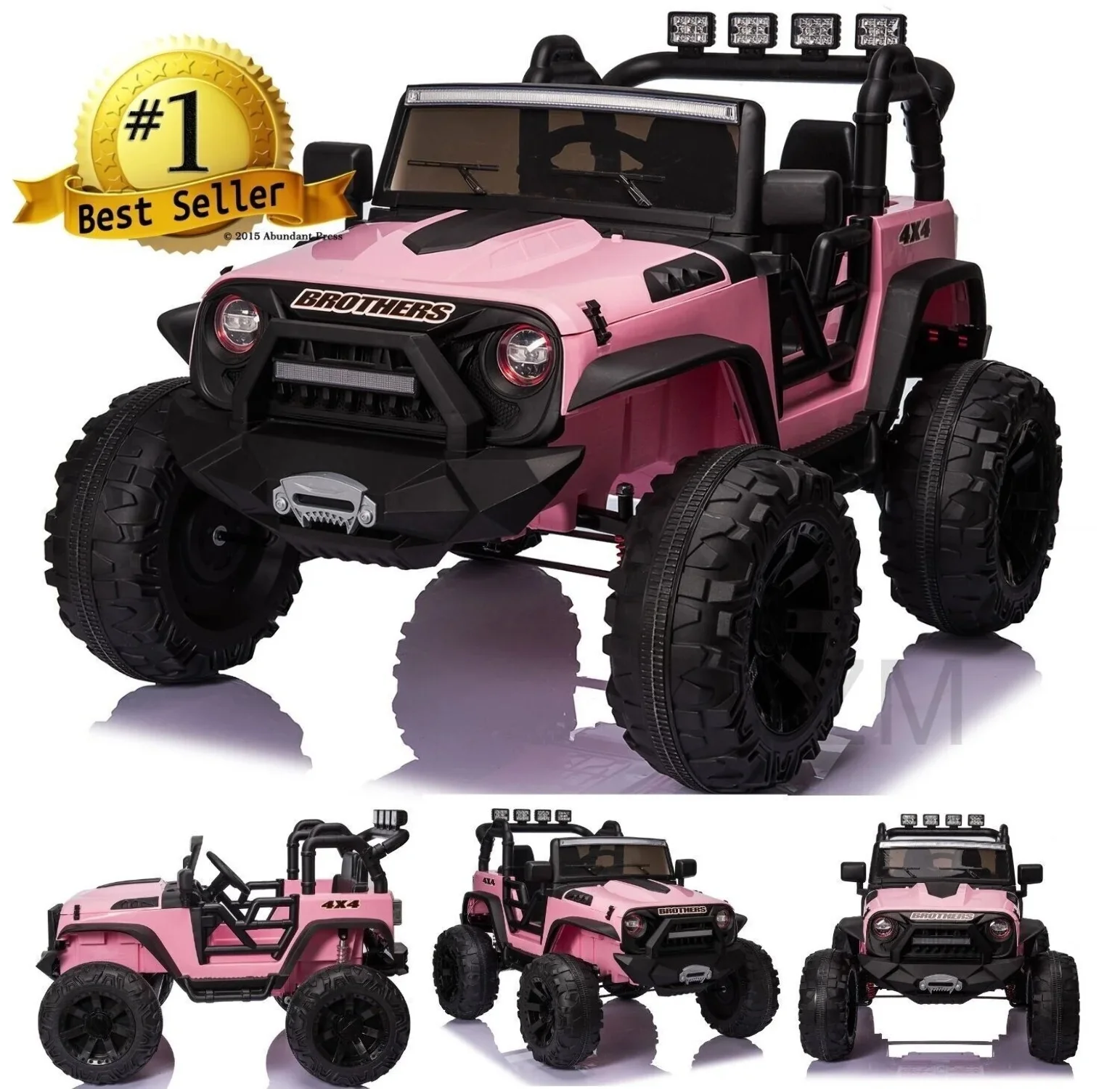 24V Kids Ride on Truck Car Electric 2 Seater Toy Jeep with LED Lights