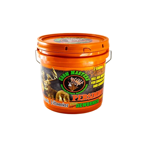 Grow Masters Deer Mineral Supplement 2 Gallon Bucket 20 LB Persimmon Flavored
