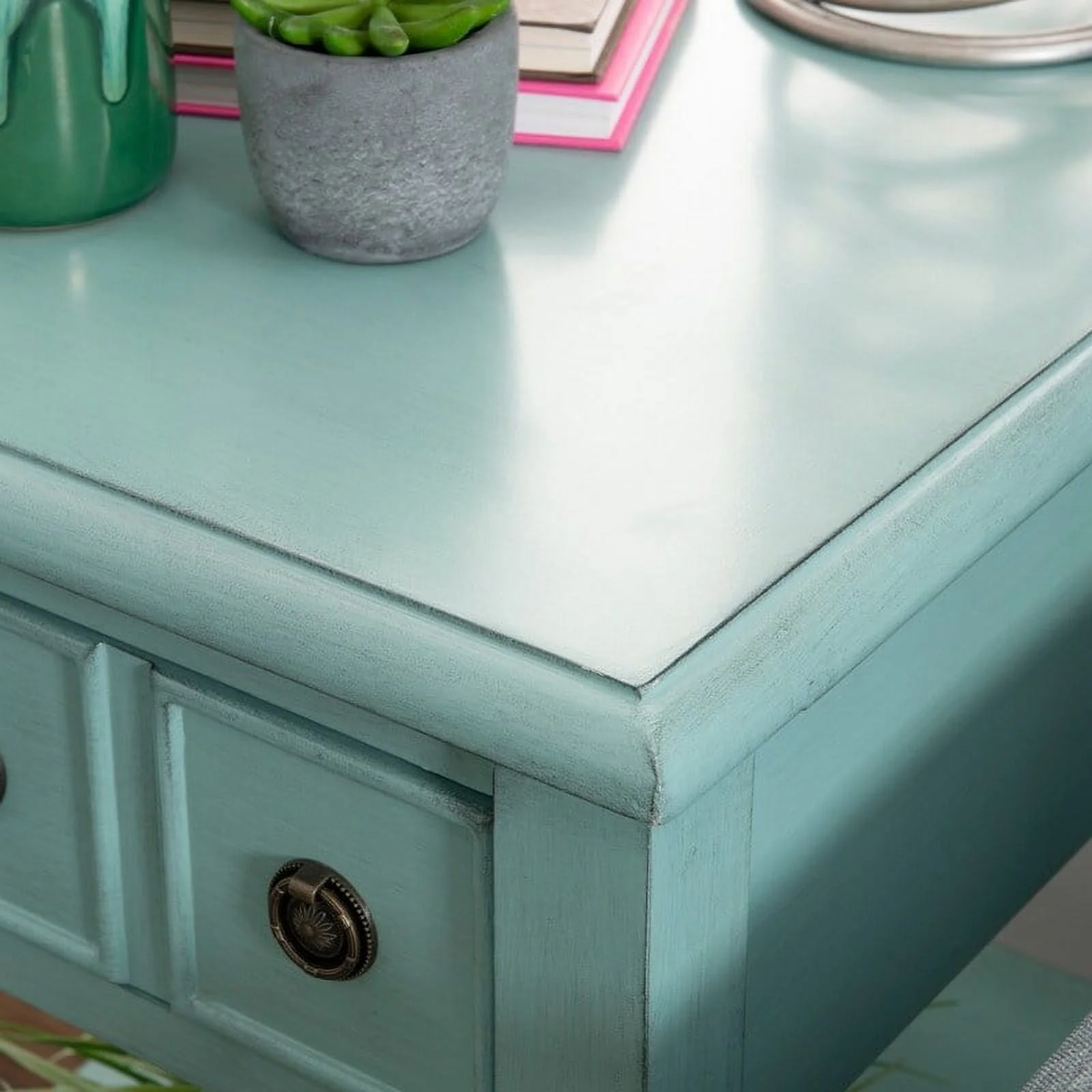 Powell Sadie Side Accent Table Grey