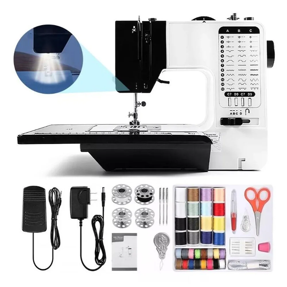 Sewing machine,Stitches Dual Speed With Table Built-in 38 Stitches Dual Table Built-in 38 Portable With Table Adjustable With Led Speed Adjustable With Dual Speed Adjustable