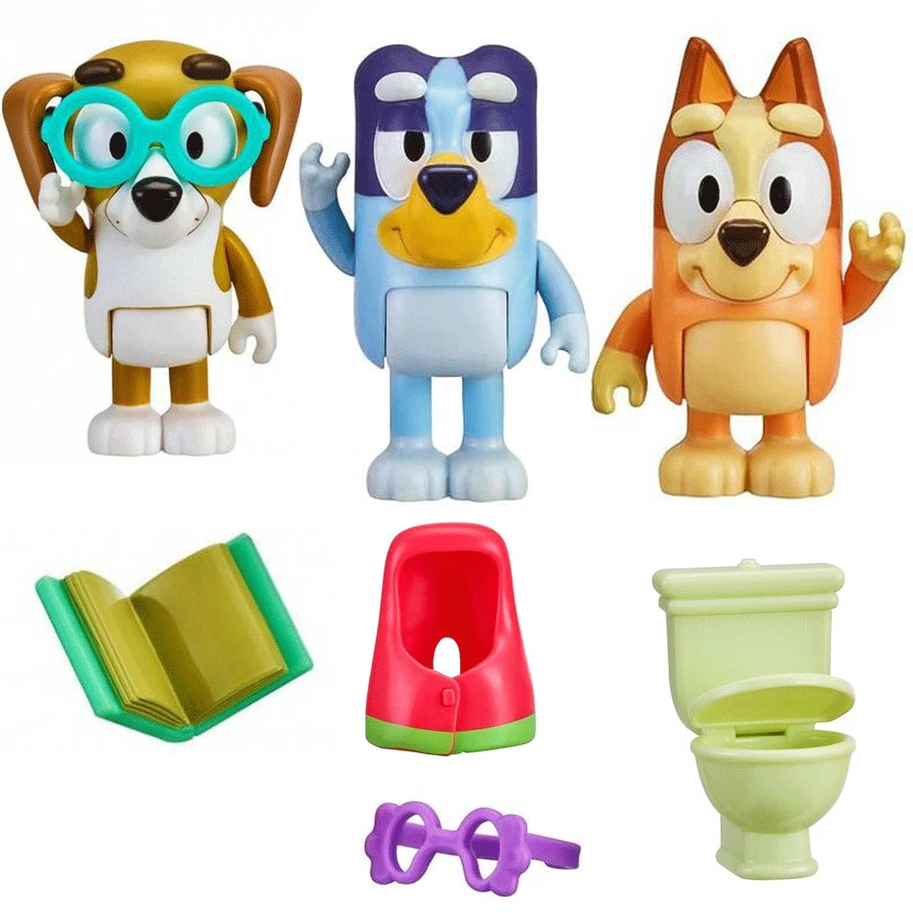 Bluey Story Friends Pack Includes Bluey Grannies, Honey, Bingo,  Figures With Accessory