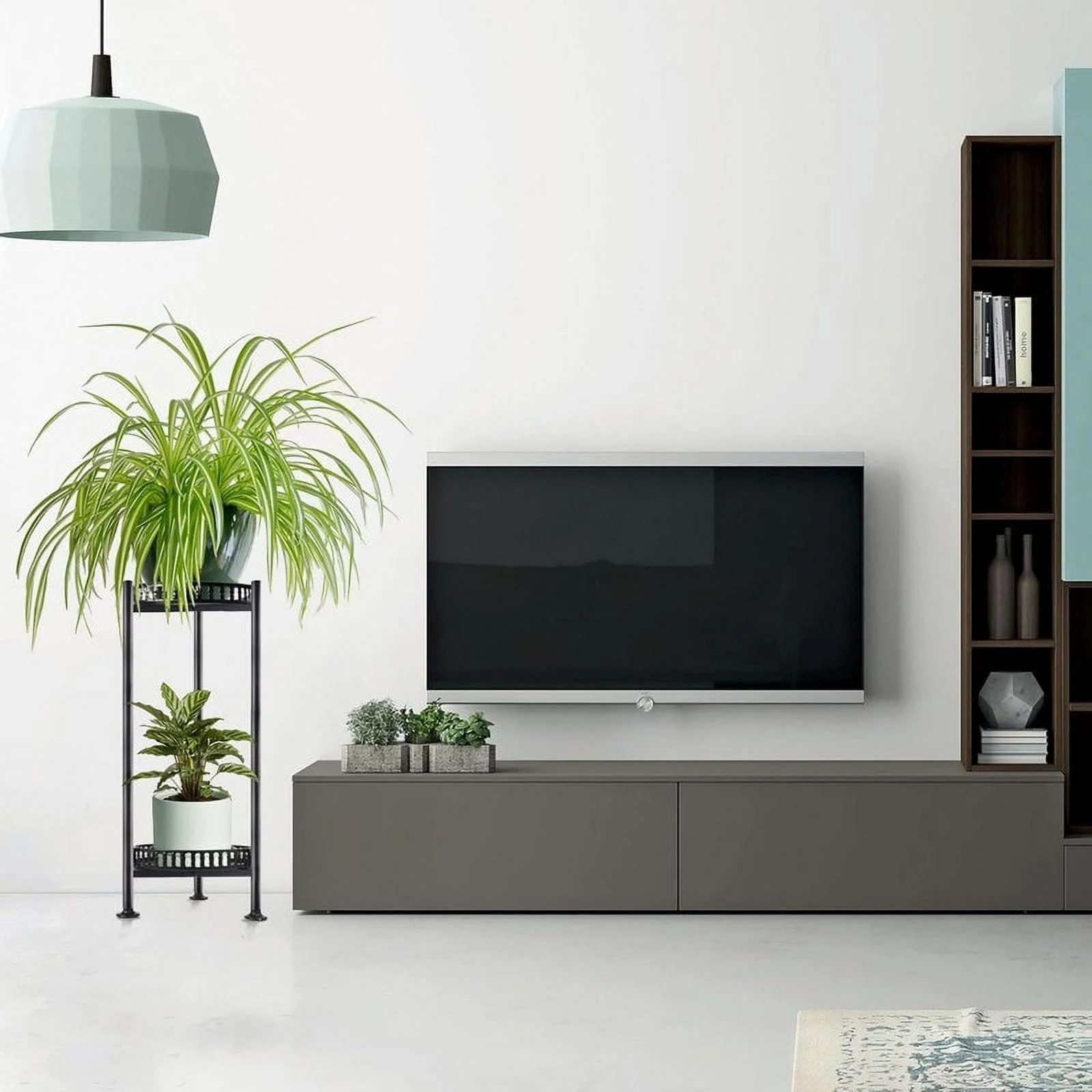 30'' Tall Plant Stand 2 Tier Metal Planter Stand