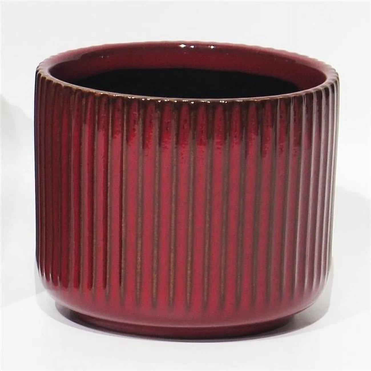 AI-CE00-130-Q02 Red Striped Planter - Set of 2