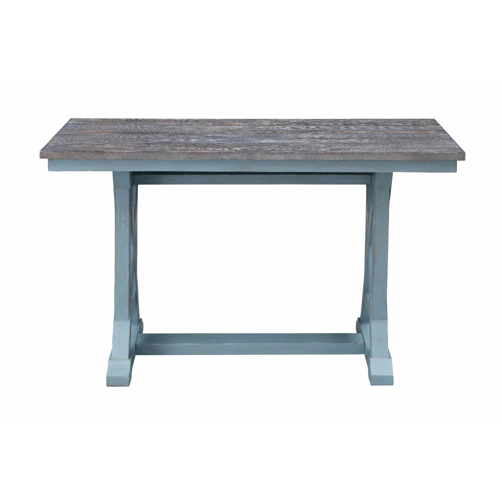 Coast To Coast Imports Bar Harbor Solid Wood Blue Counter Height Dining Table