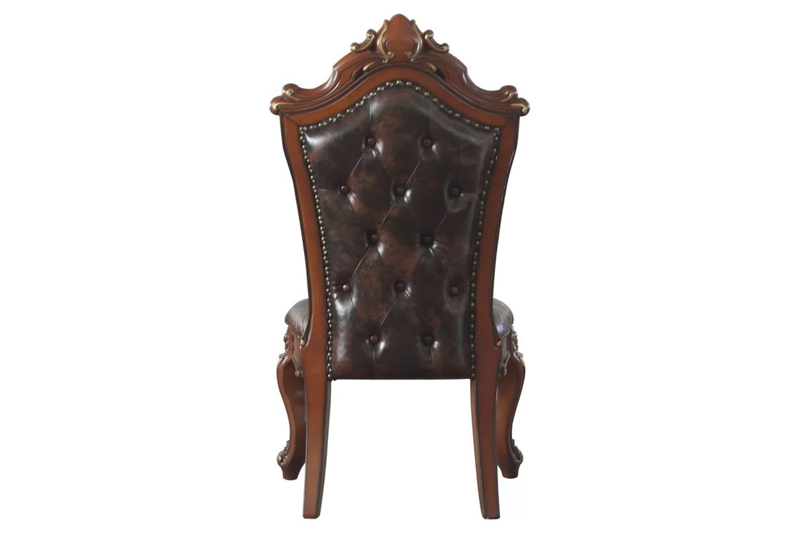 ACME Picardy Side Chair (Set-2), Cherry Oak & PU 68222