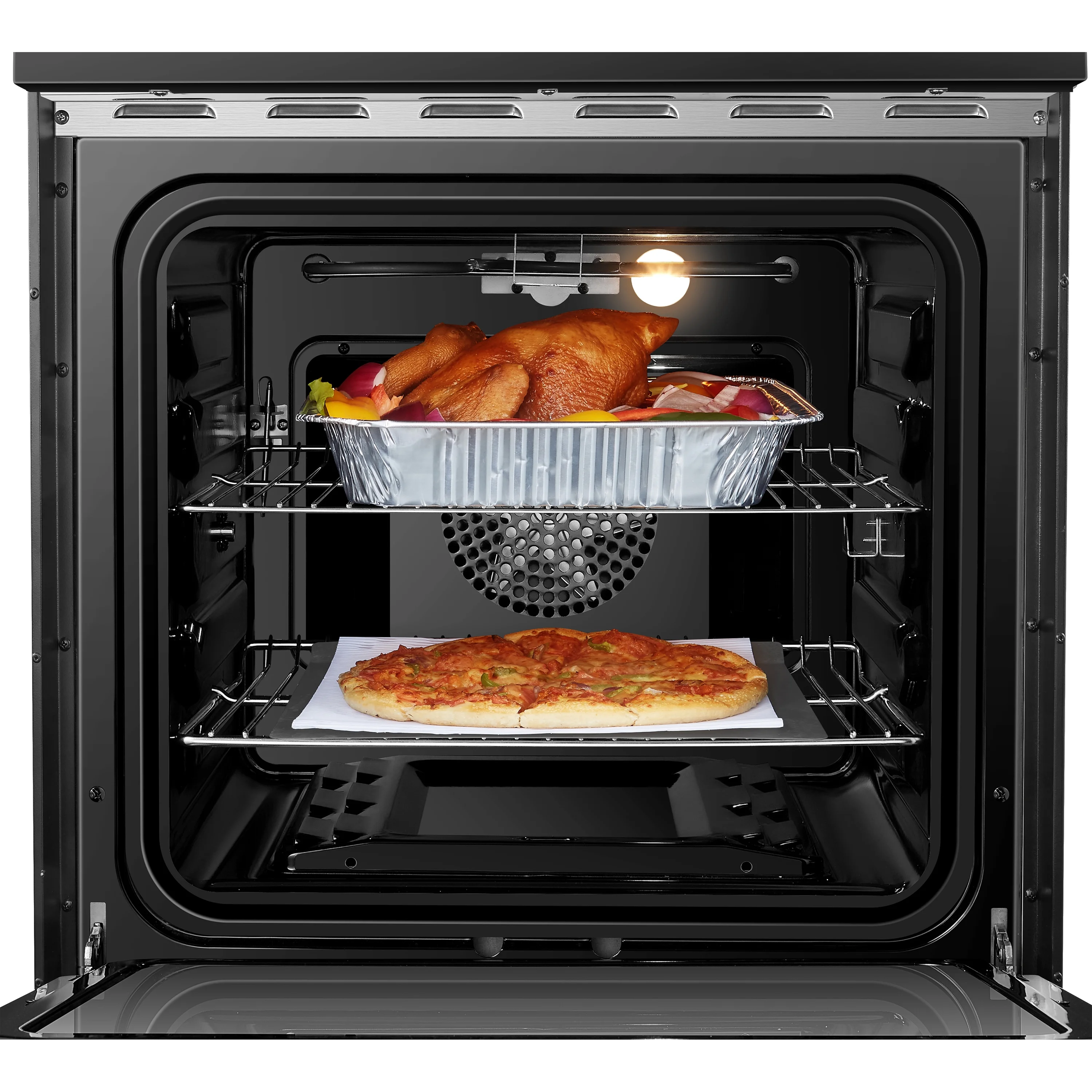 Lanbo 24 inch 2.9 Cu.ft Freestanding Electric Range with Rotisserie and  Convection Oven
