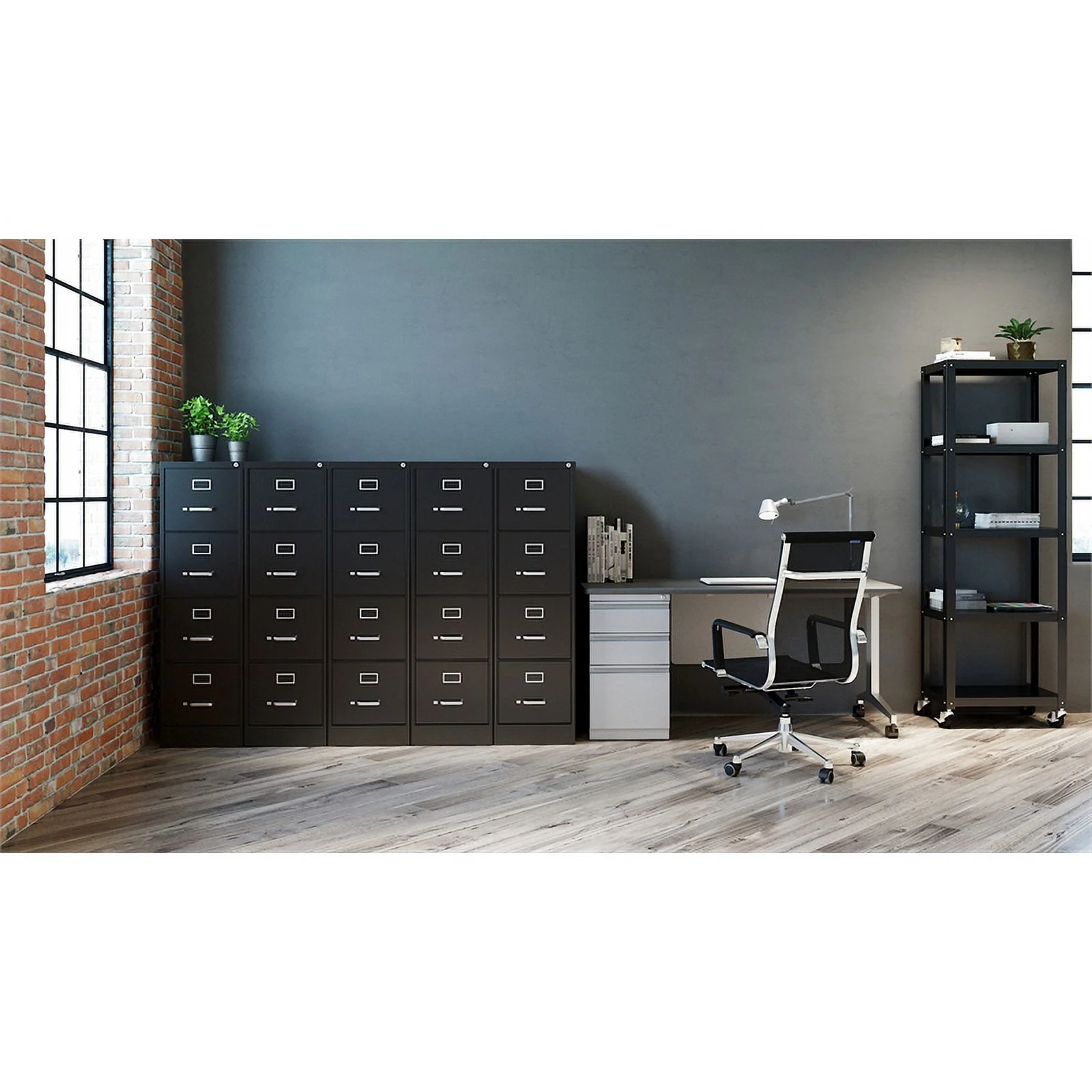 Pemberly Row 2 Set of Filling Cabinet in Black