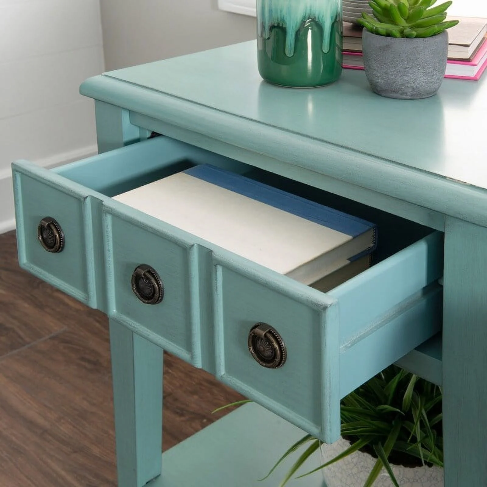 Powell Sadie Side Accent Table Grey