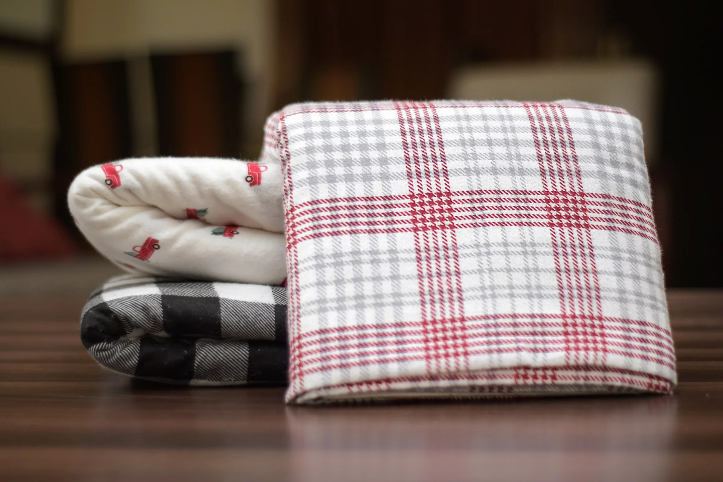 Dearfoams 100% Cotton Flannel Super Soft Sheet Sets, Cambria Plaid, King