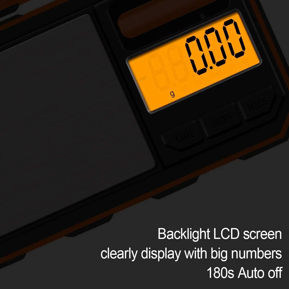 UNIWEIGH Digital Pocket Scale,200g0.01g Jewelry Gram Scale Electronic Smart Scale, 6 Units, LCD Backlit Display, Tare, Auto Off, Stainless Steel,with 50g Calibration Weight