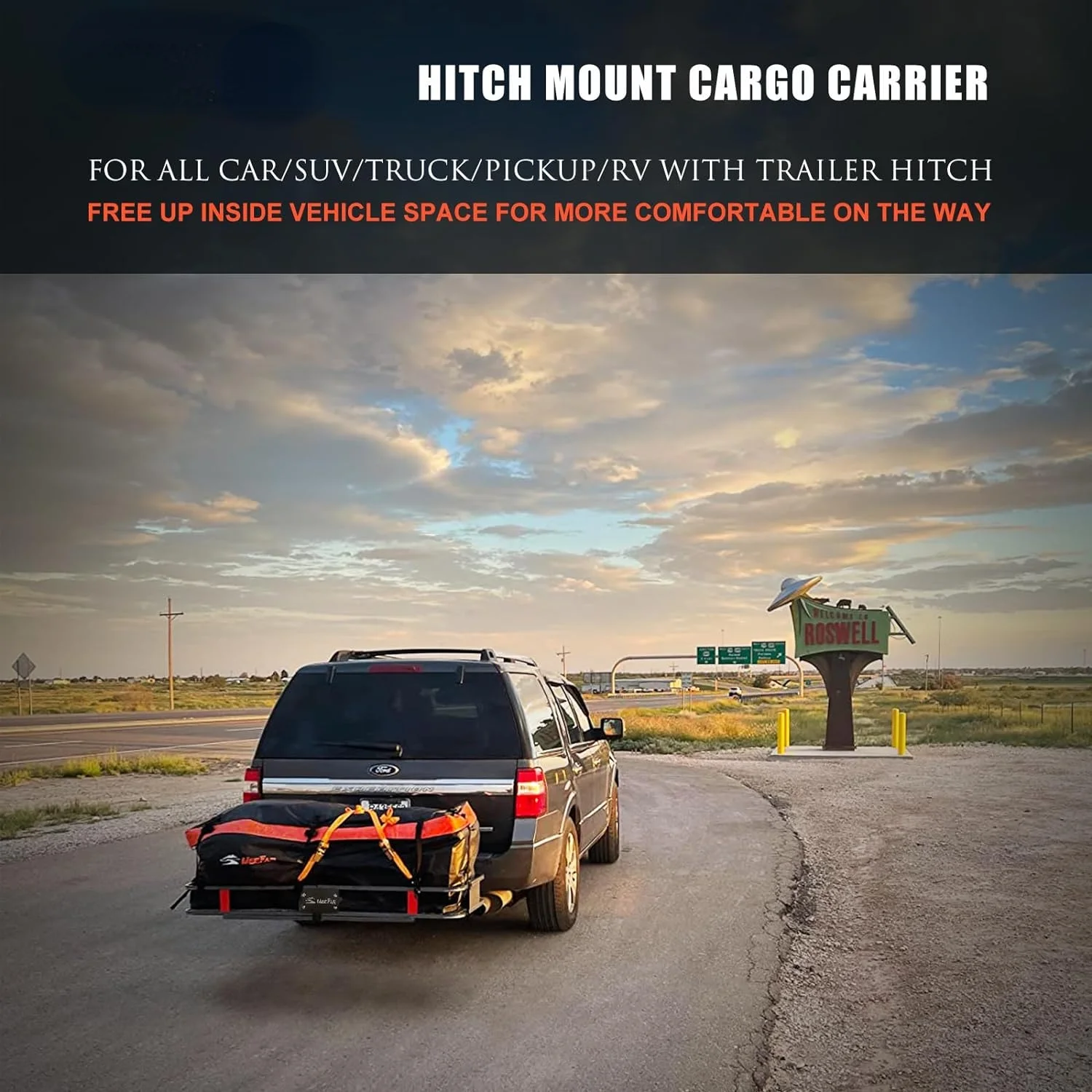 Hitch Mount Cargo Carrier Basket 53