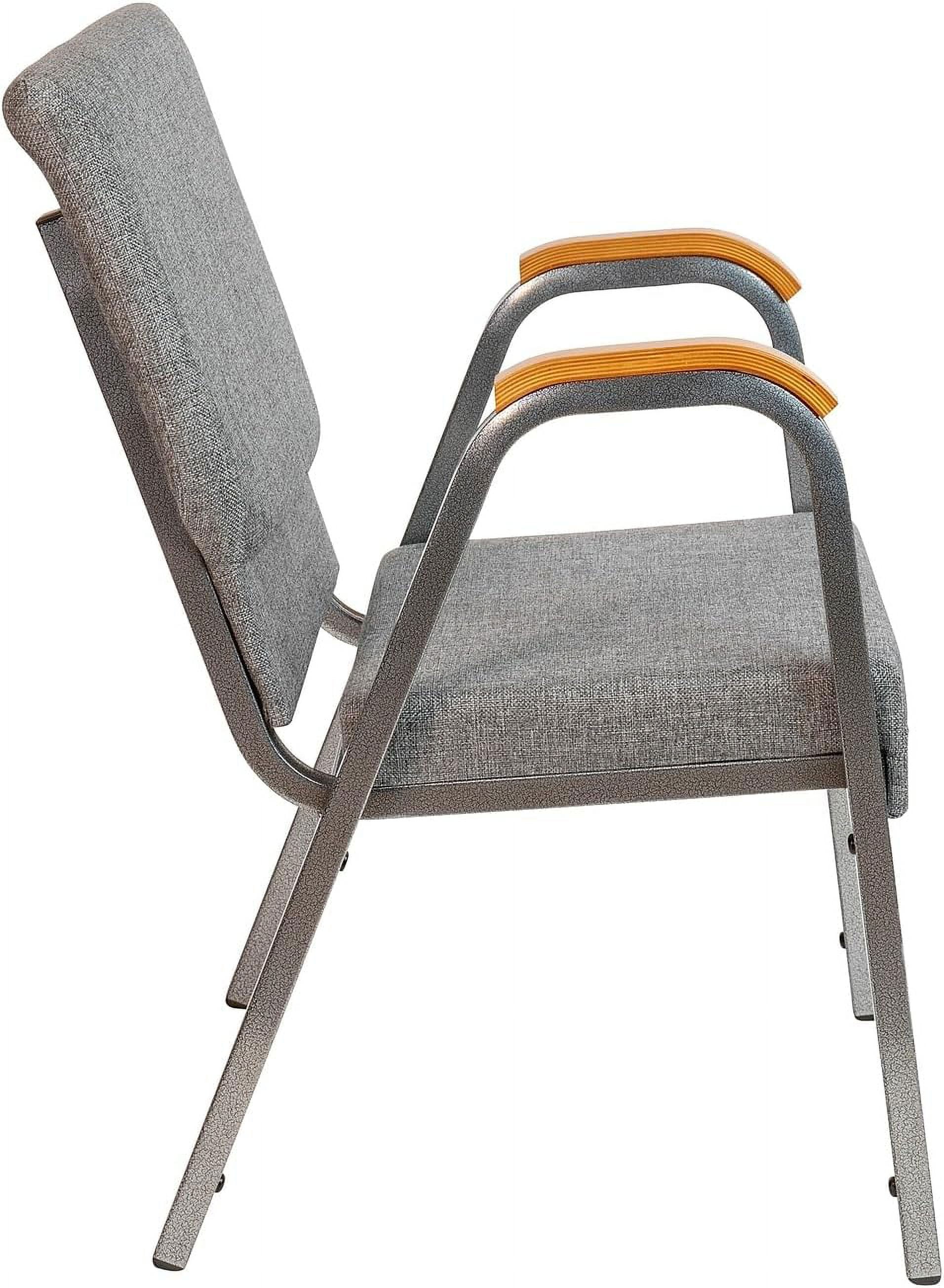 OUWI HERCULES Series Church Chair - Gray Fabric - Stackable - 21
