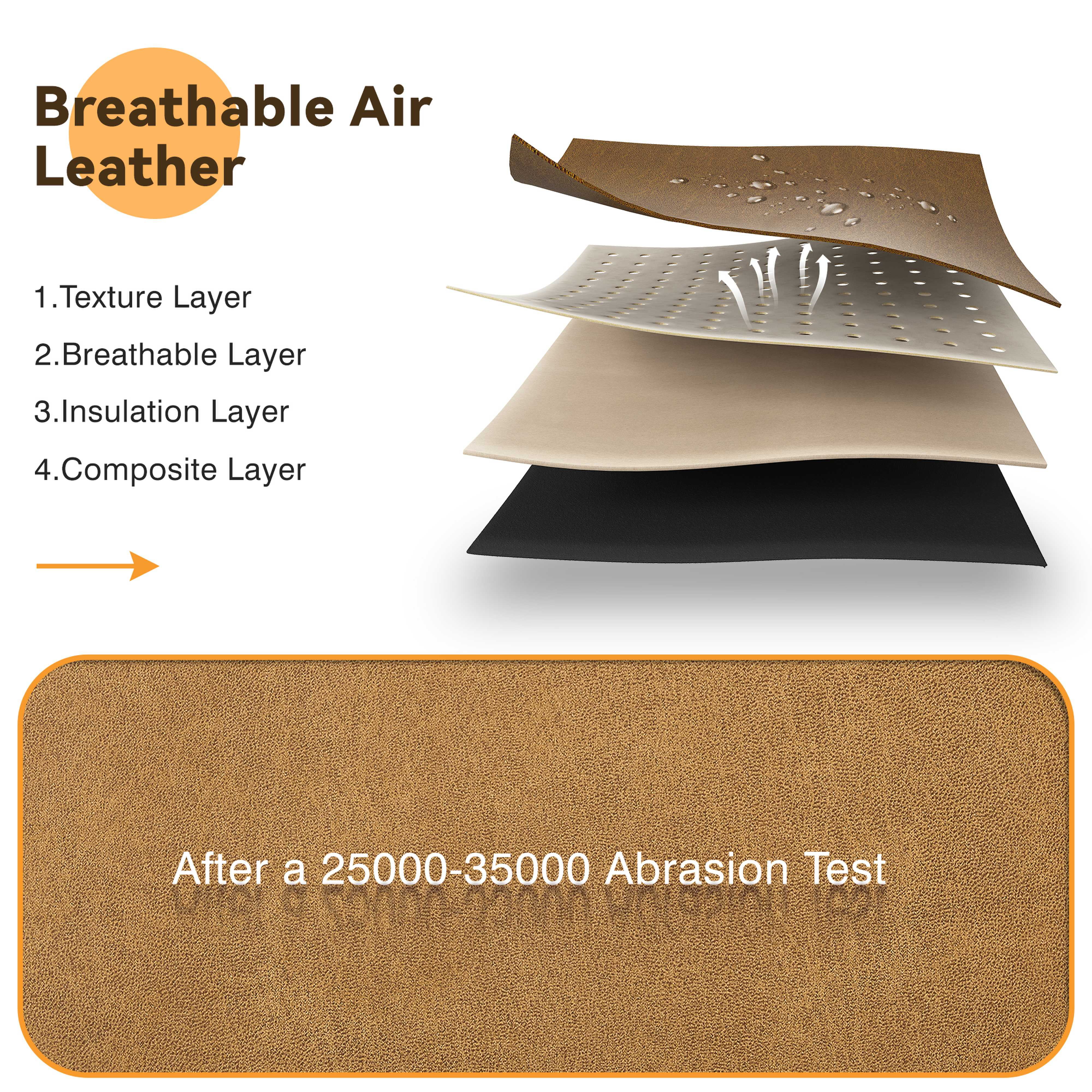 Nolany Reversible Sectional Sofa with Ottomans & Chaises Modular Sofa U Shaped Couch with Storage Pockets and Seats, Caramel Brown