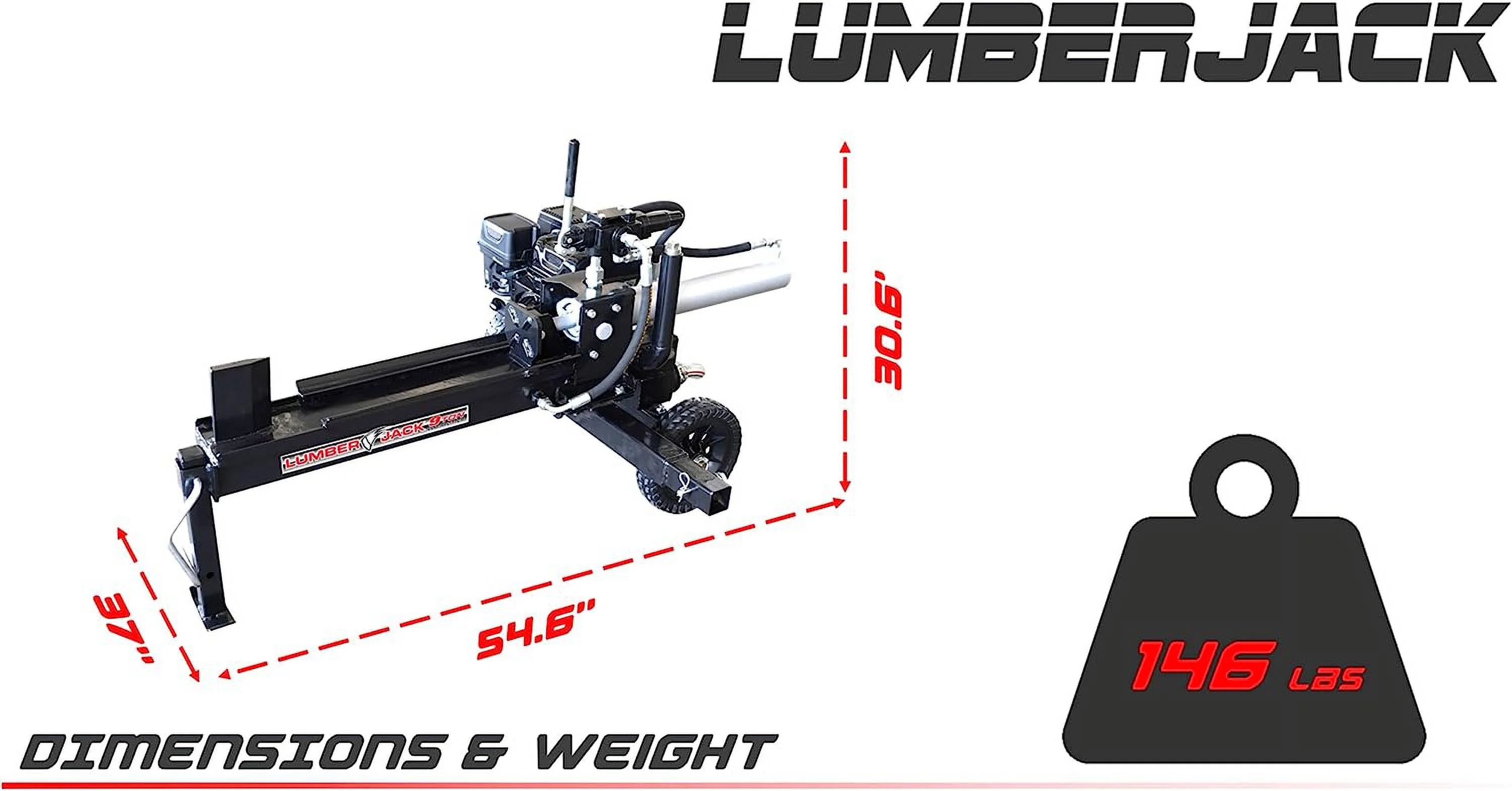 Lumber Jack YTL-590-111 9 Ton Log Splitter 209CC