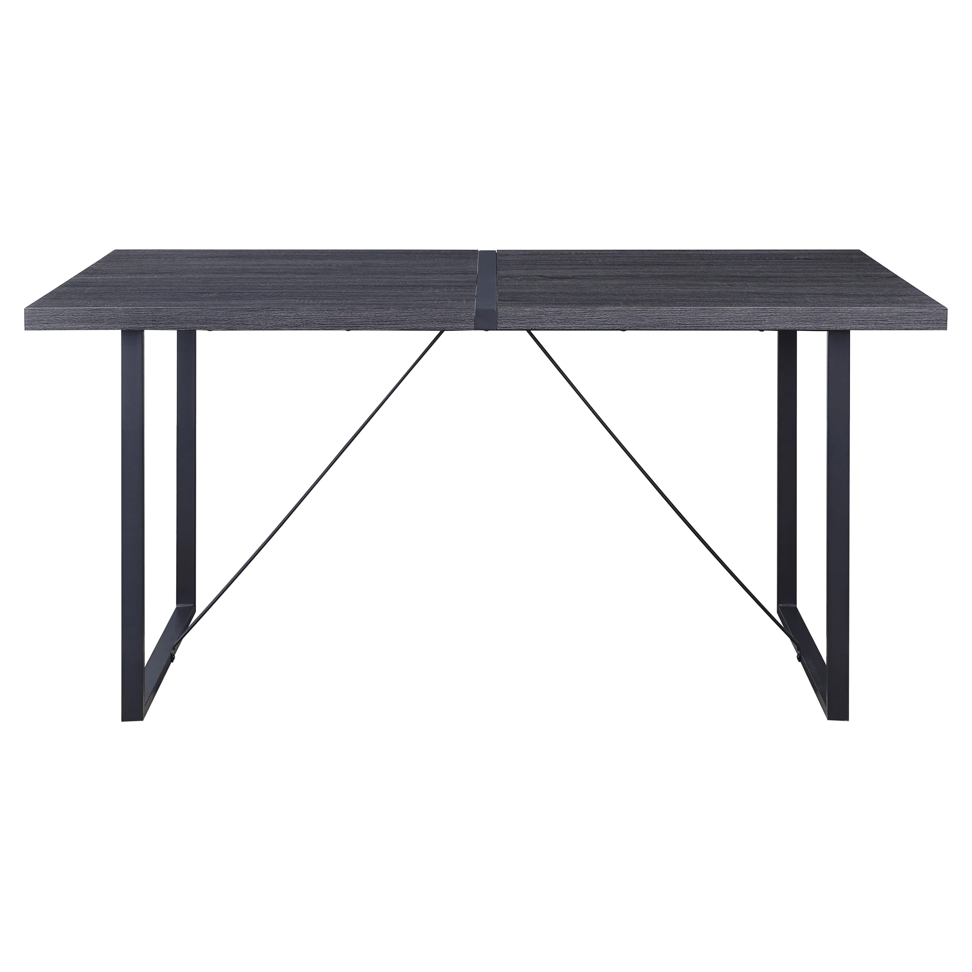 ACME Nakula Dining Table in Gray Oak and Black