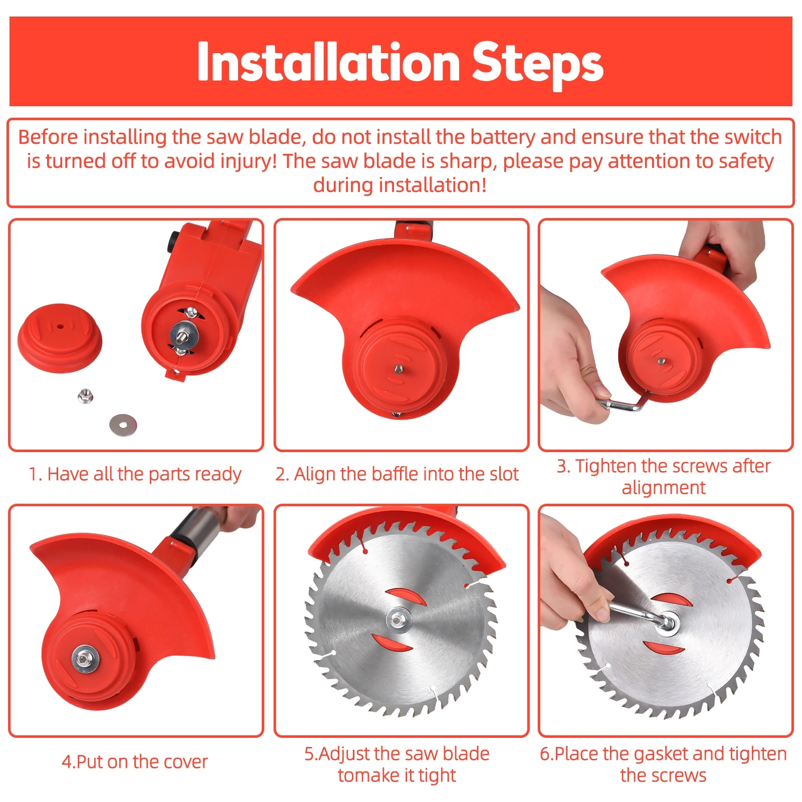 Electric Weed Wacker Cordless Weed Eater, 1500mAh Edger Lawn Tool Adjustable Height with 3 Types Cutting Blade Lawn Edger Trimmer for Yard Lawn and Garden