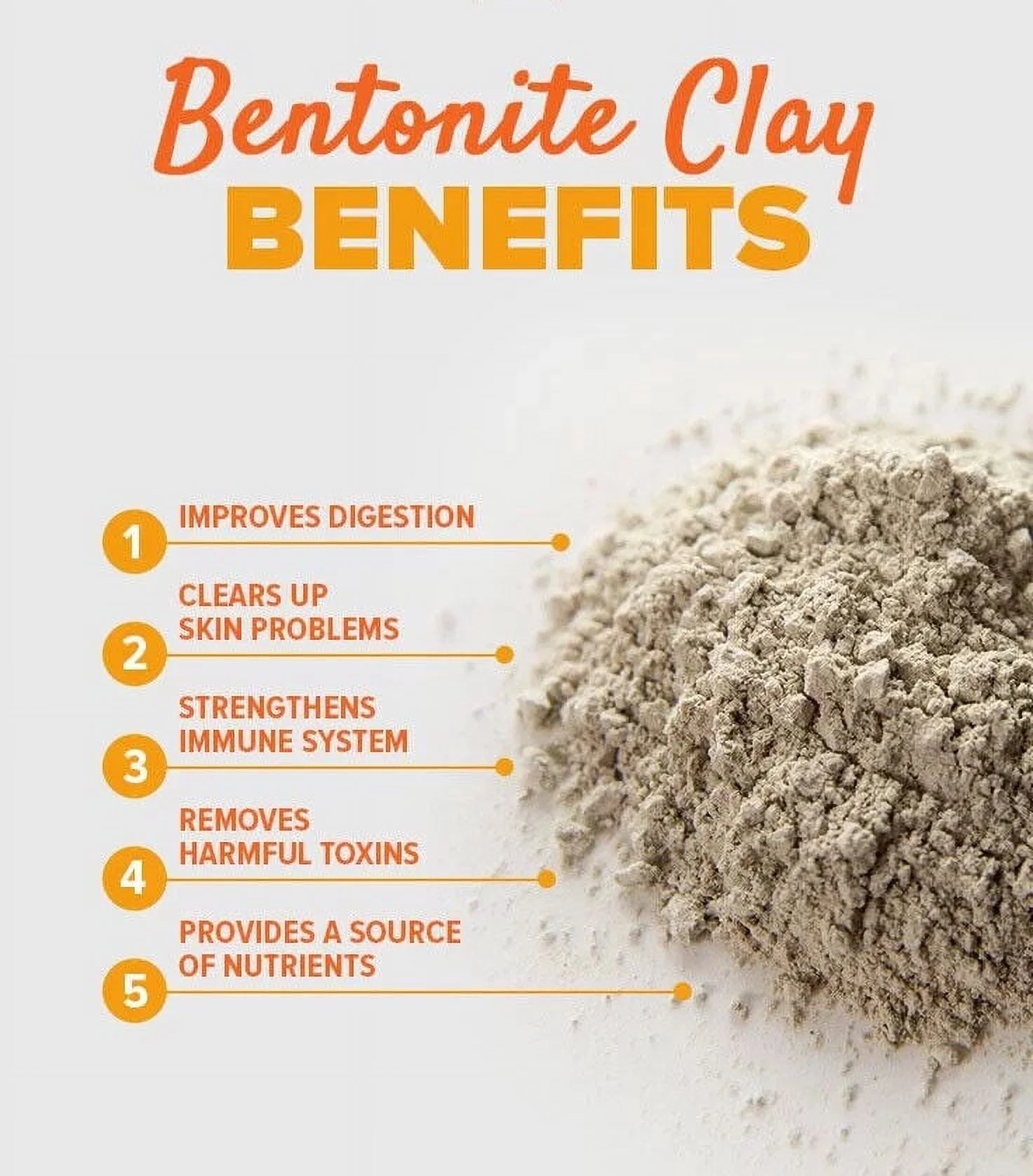 Sodium Bentonite Clay Diatomaceous Earth Capsules 1000 mg Detox 120 Capsules