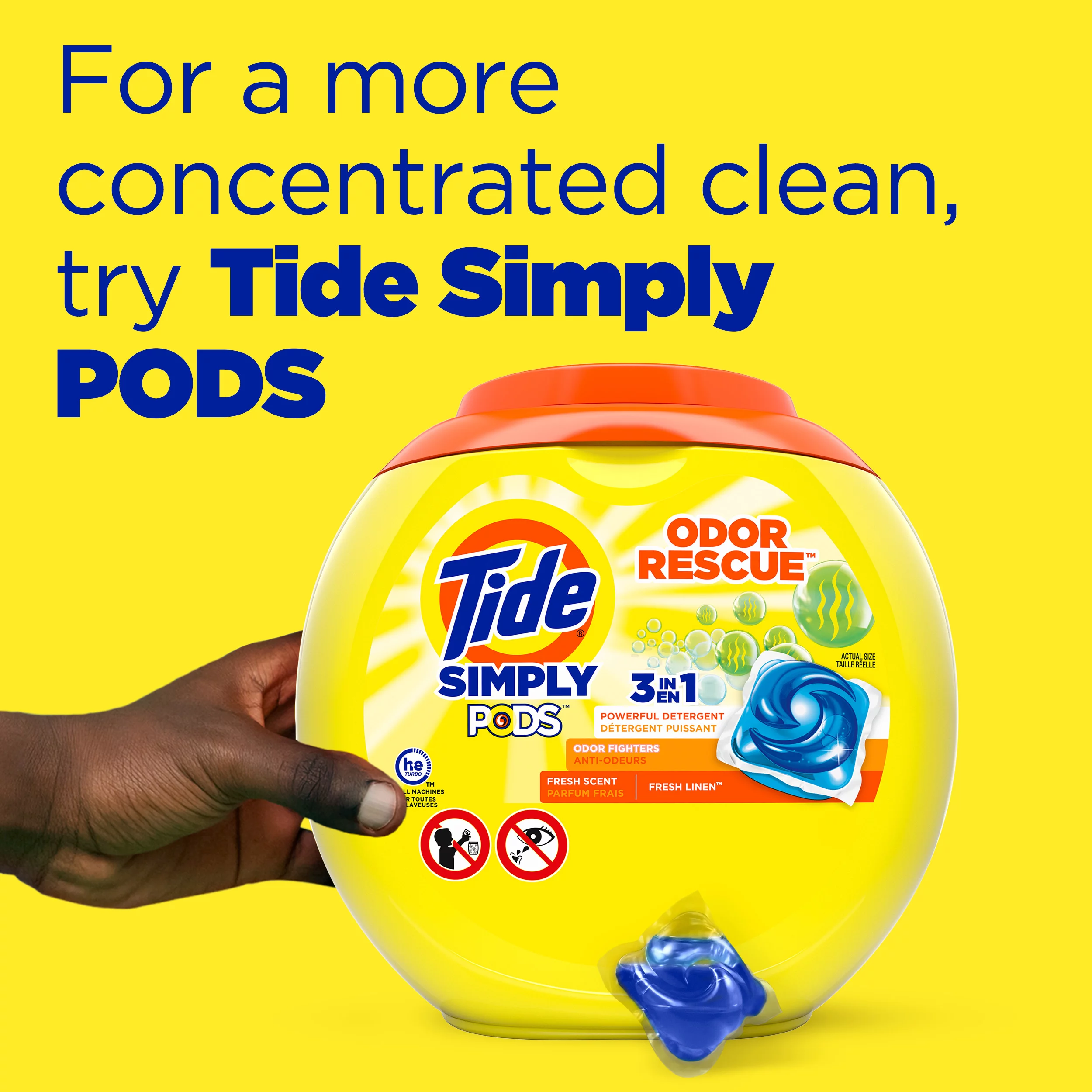 Tide Simply+ Bleach Alternative Liquid Laundry Detergent, Line Dry Fresh Scent, 74 Loads, 115 fl oz