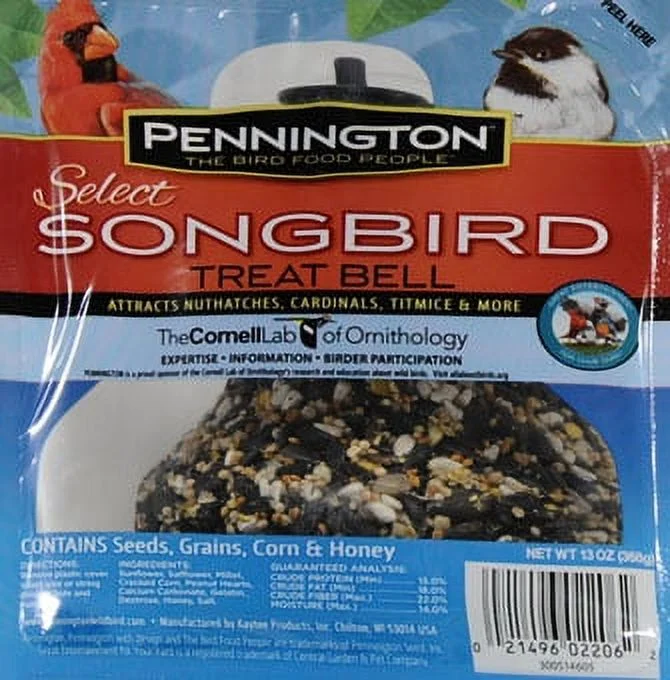 Pennington Select Songbird Treat Bell Instant Feeder, 13oz