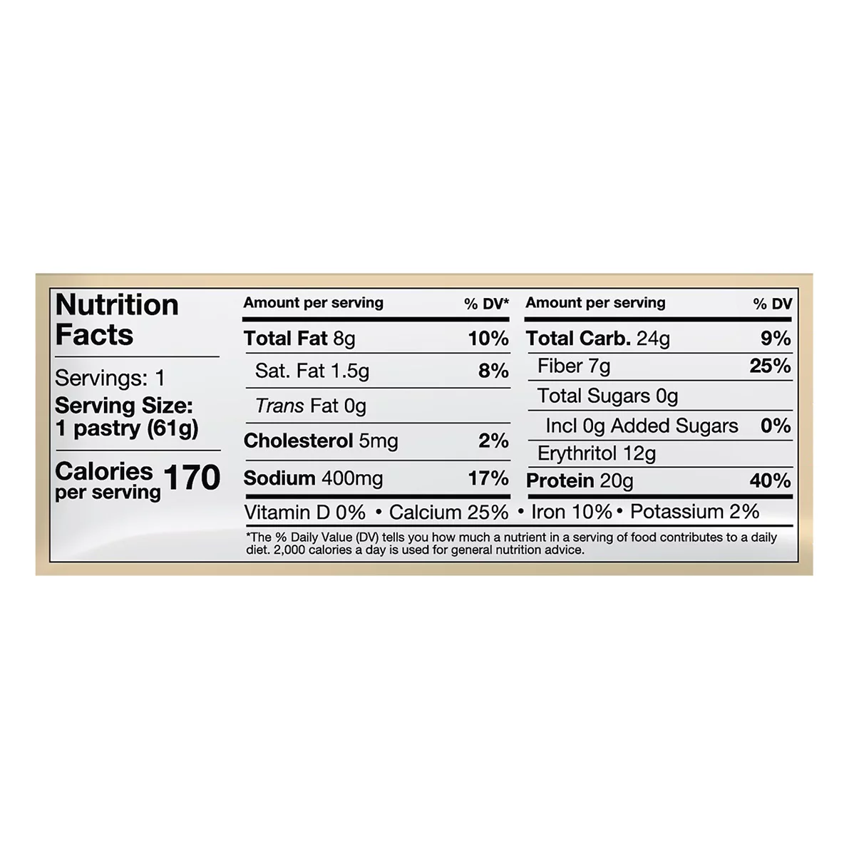 Legendary Foods - Pastry Cookies And Cream 2.2 OZ - Pack of 10