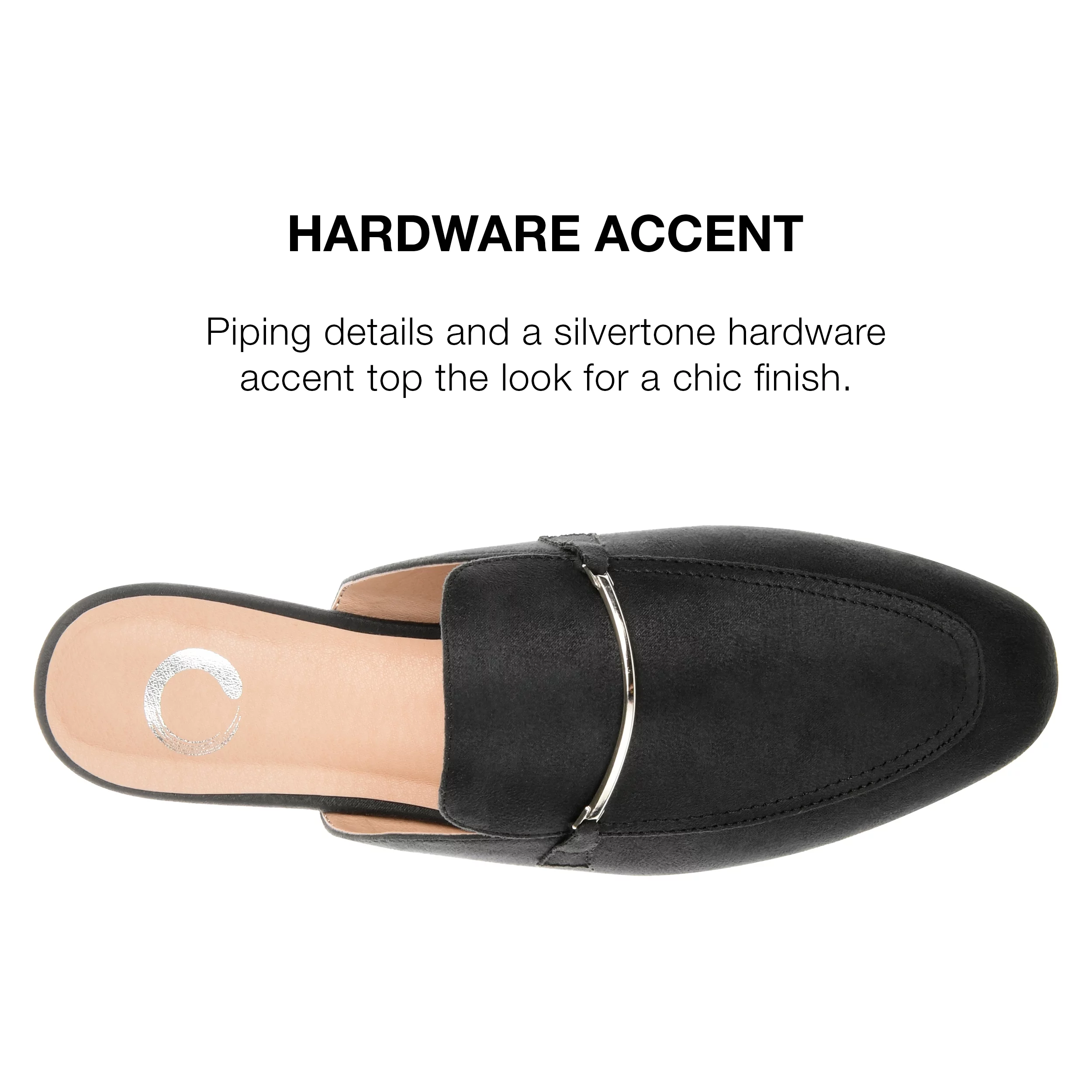 Journee Collection Womens Ameena Slip On Square Toe Mules Flats