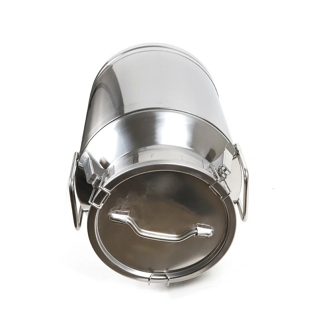 40L/10.56 Gallon Stainless Steel Milk Can - Heavy Duty Farm Milk Jug Milk Bucket