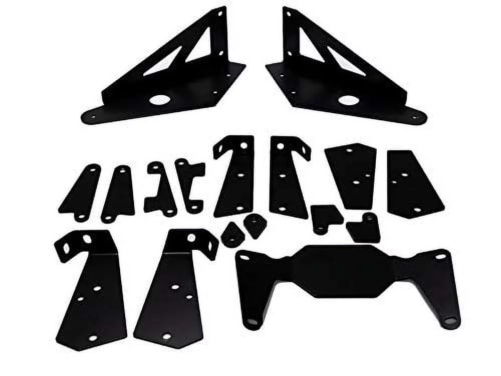 SuperATV HD Front Frame Stiffener for 2021+ Polaris Ranger XP 1000 / Crew | Strengthens your Ranger's Frame|Powder Coated for Durability|Made of 5 mm HD Steel Plating|FS-P-RAN1K-002-01#SATV
