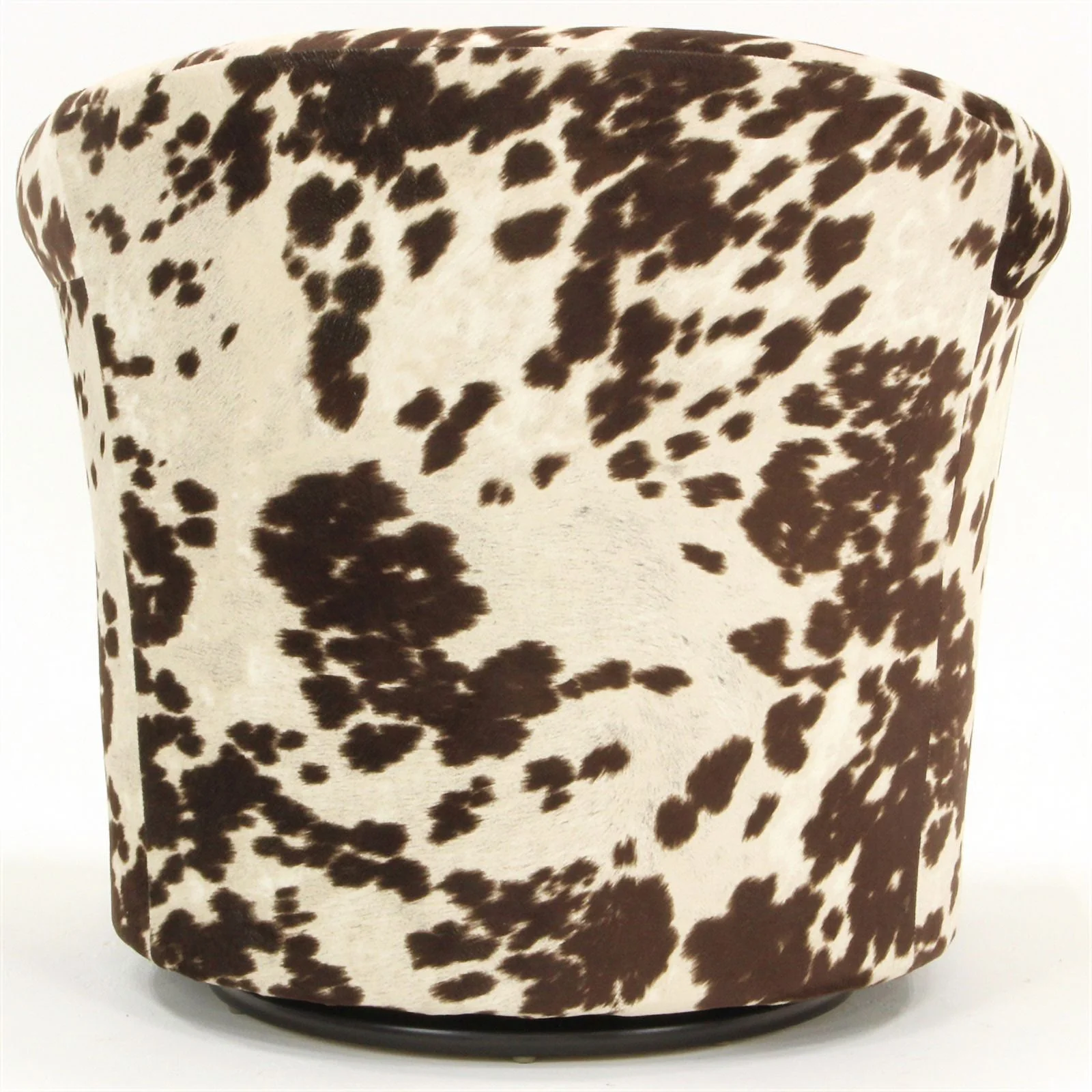 Fox Hill Trading Marlee Traditional Fabric Swivel Club Chair in Milky Brown