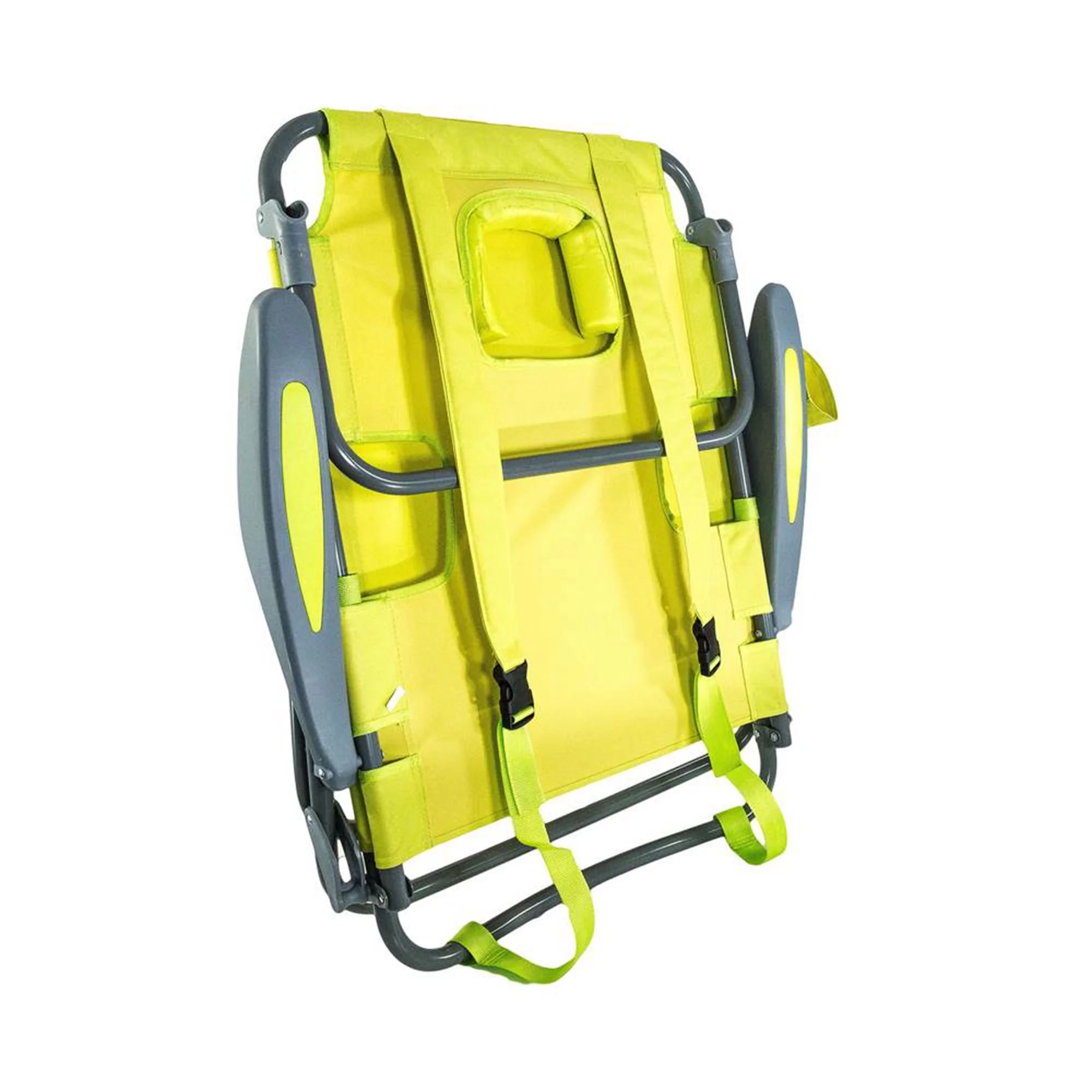 Ostrich On Your Back Reclining Chair & Chaise Folding Beach Lounger, Green