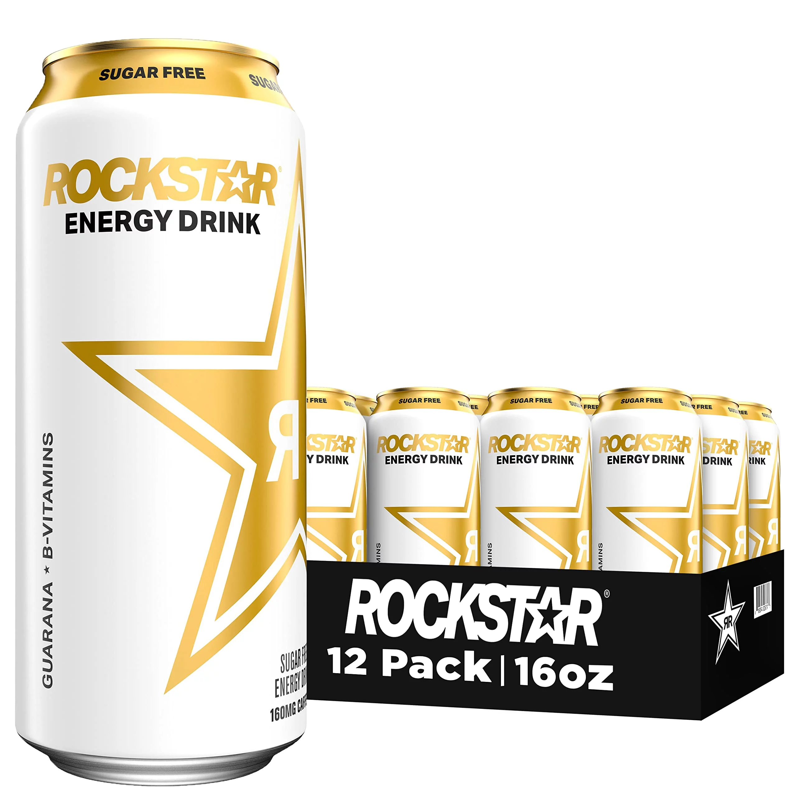 Rockstar Sugar Free Energy Drink, 16Oz Cans (12 Pack) (Packaging May Vary)