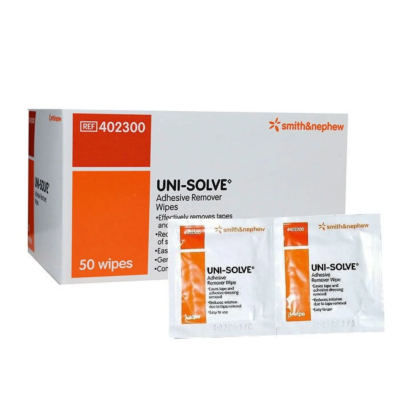 Uni-Solve Adhesive Remover Wipes (4 Boxes of 50)