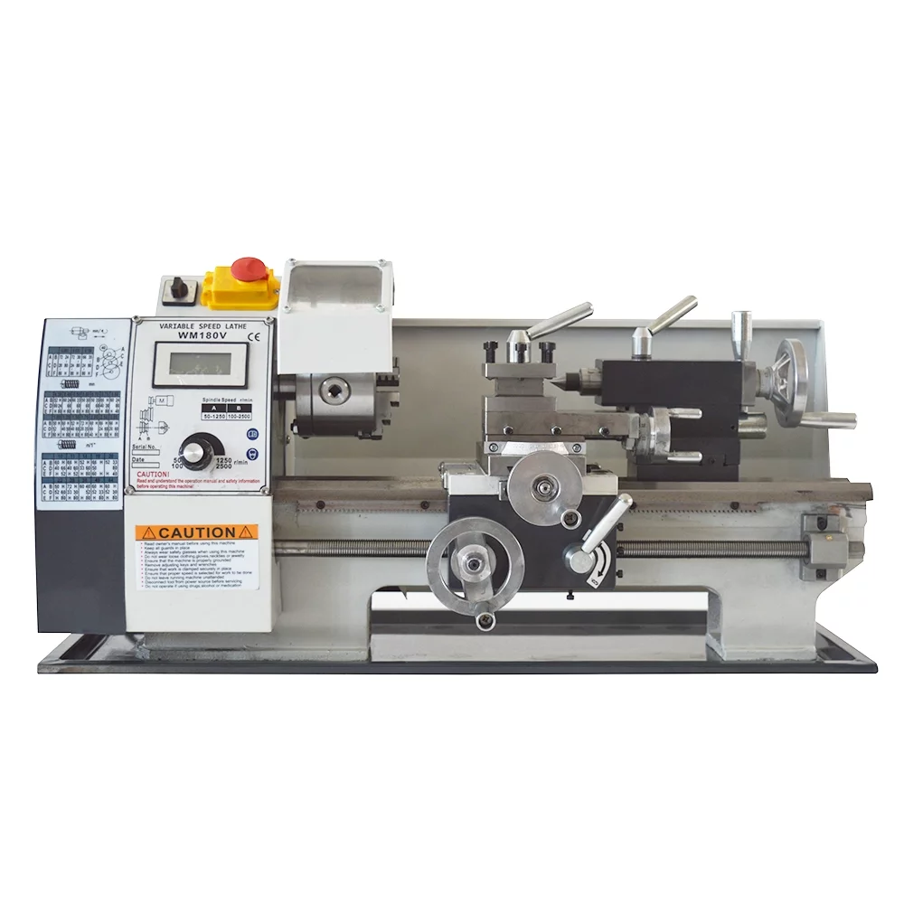 Precision Metal Lathe Mini Inch Thread Bench Turning Machine 7