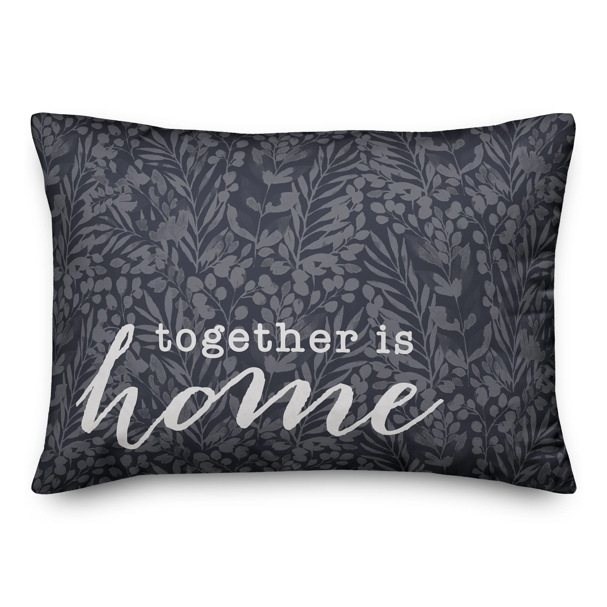 Creative Products Together Is Home Navy 20 x 14 Indoor / Outdoor Pillow