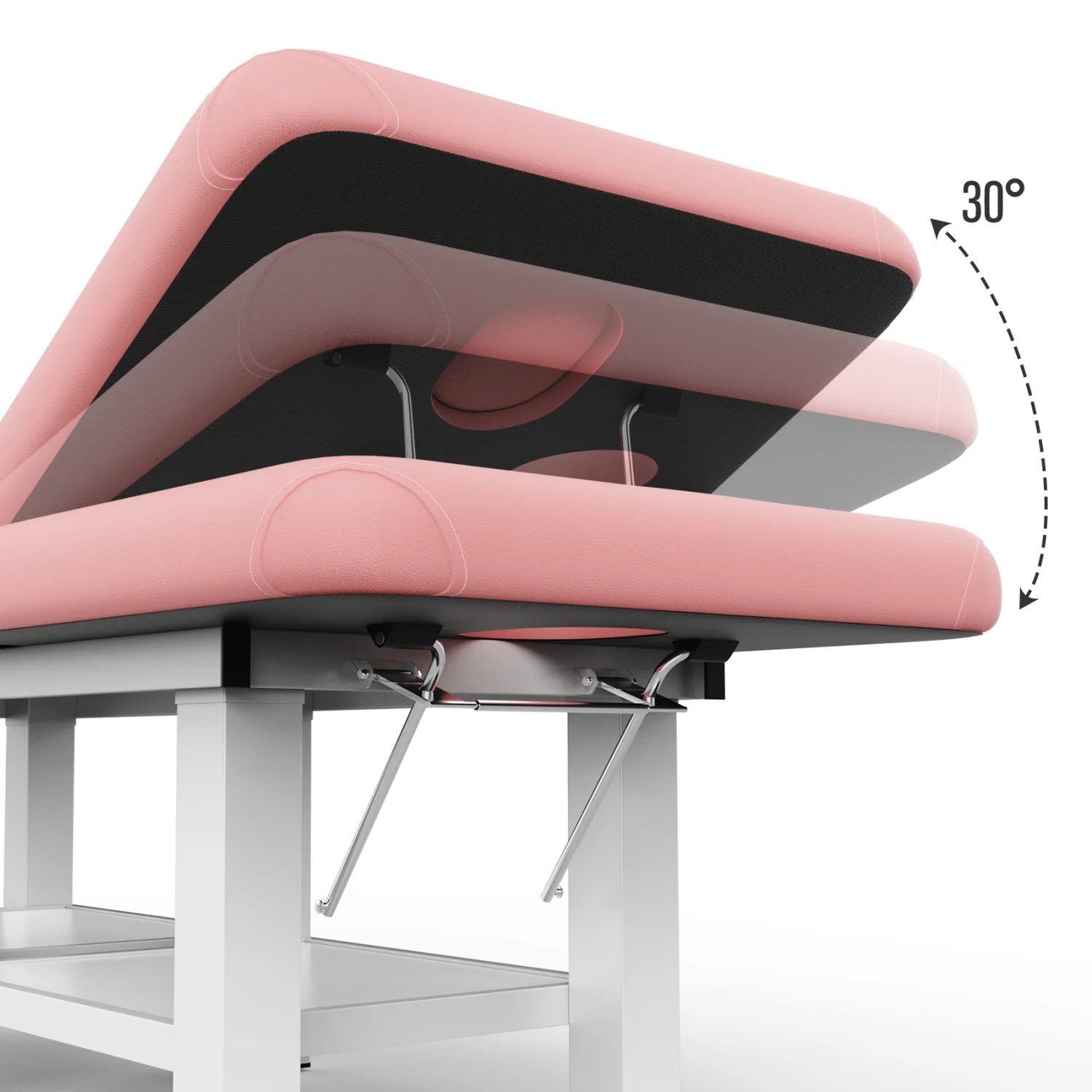 80 Inches Wide High Quality Modern Segmented Structure Beauty Salon Beauty Bed Massage Bed - High Quality PIKN Leather Materials with Beauty-like Furniture