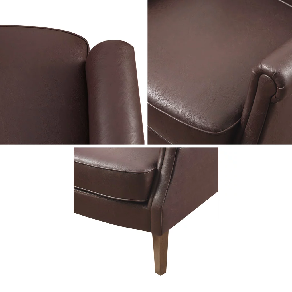 CoSoTower Faux Leather Accent Arm Chair
