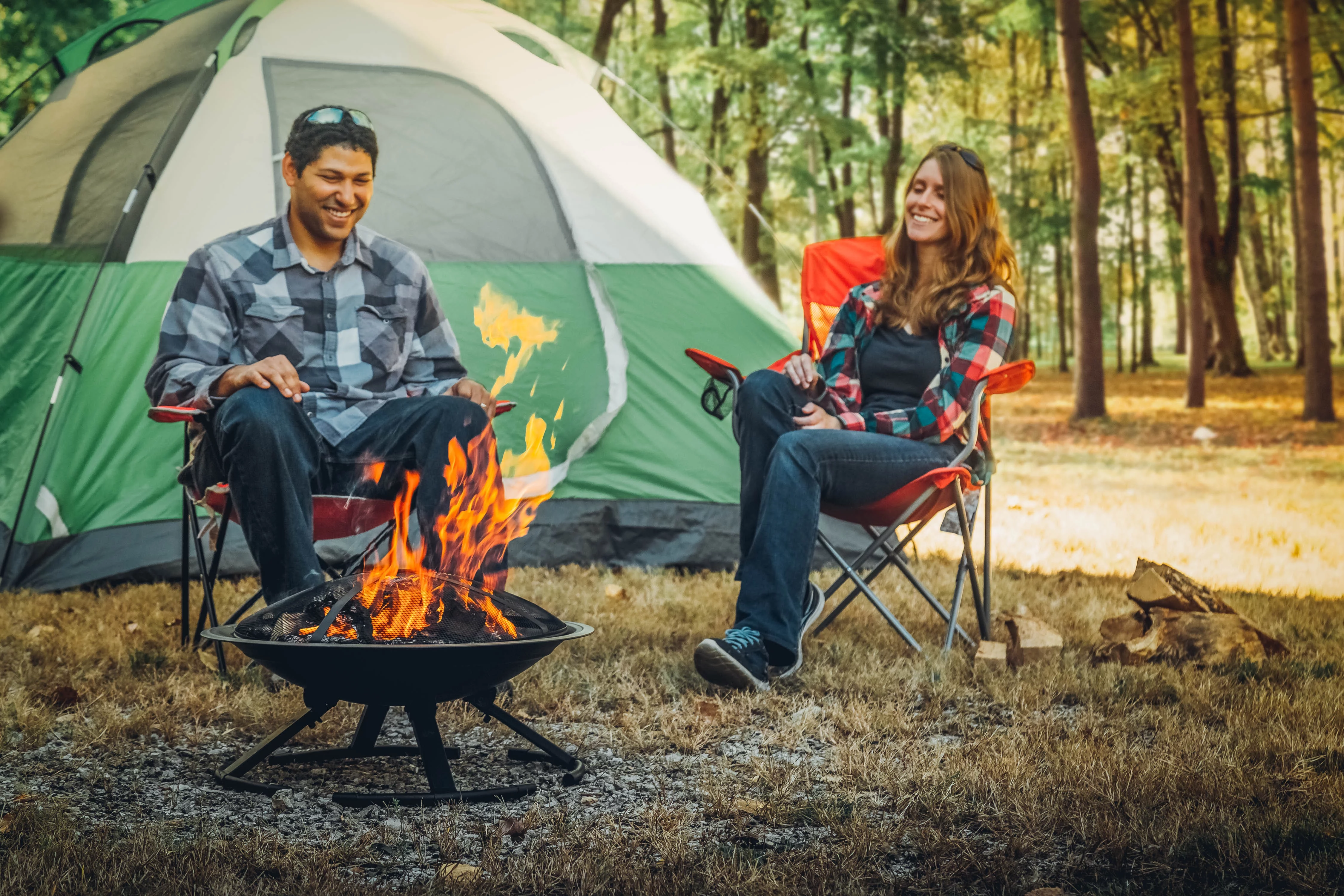 Pleasant Hearth OFW100RFN Stow and Go Wood Burning Fire Pit