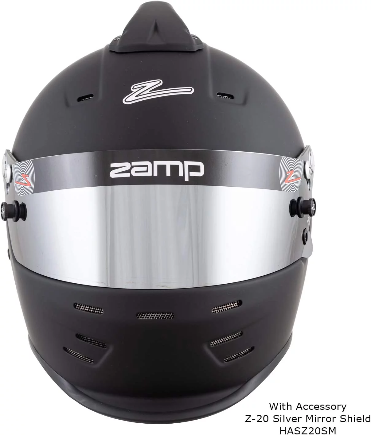 Zamp H76903FL RZ-36 Helmet Air - Full Face - Snell SA2020 Flat Black - Large