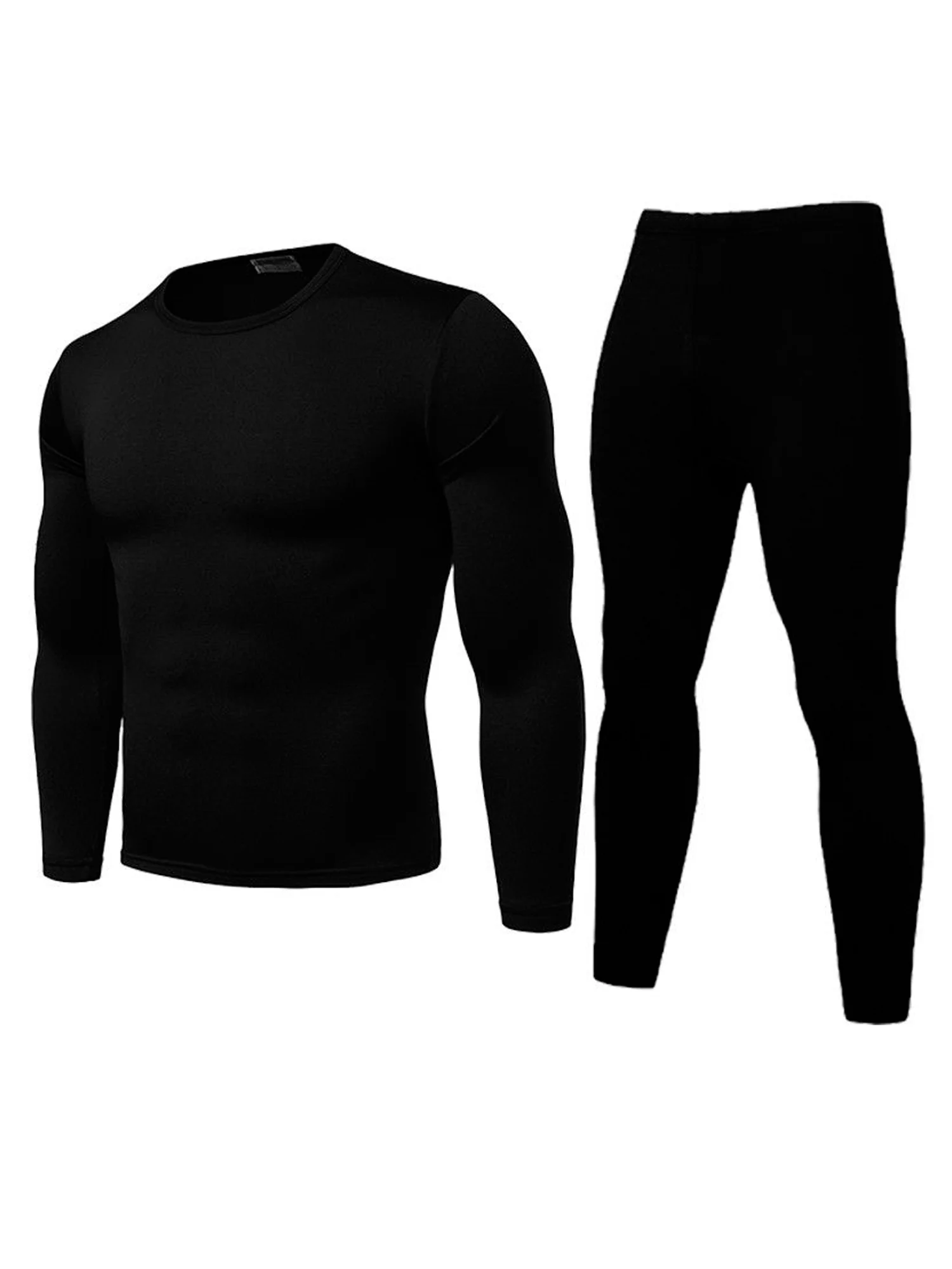 Eyicmarn Mens Thermal Underwear Set Skiing Winter Warm Base Layers Tight Long Johns Top and Bottom Set with Fleece Lined