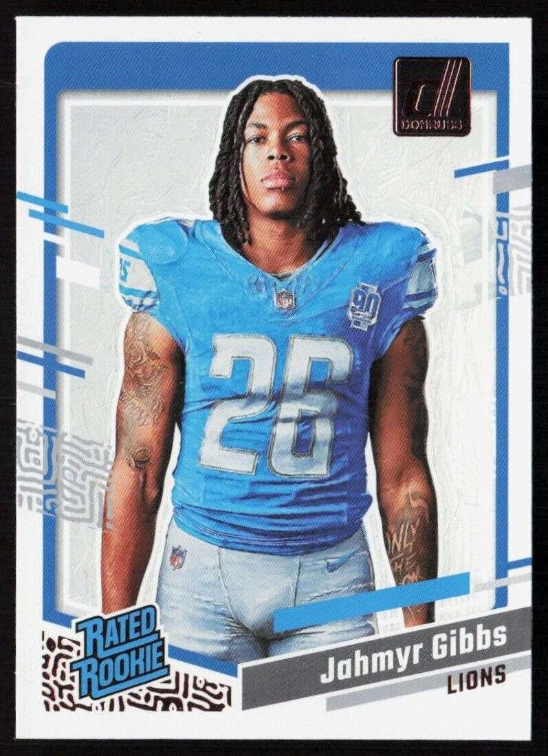 NFL 2023 Panini Donruss Football Portrait Jahmyr Gibbs #6 (Rated Rookie)
