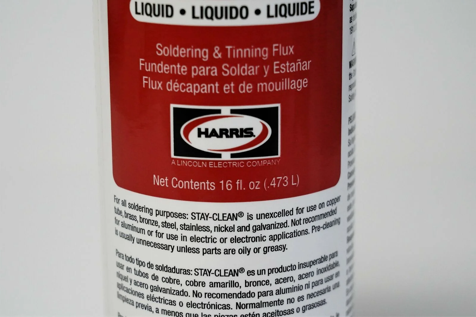 Harris SCLF16 Stay-Clean General Purpose Liquid Flux 16 oz 40003