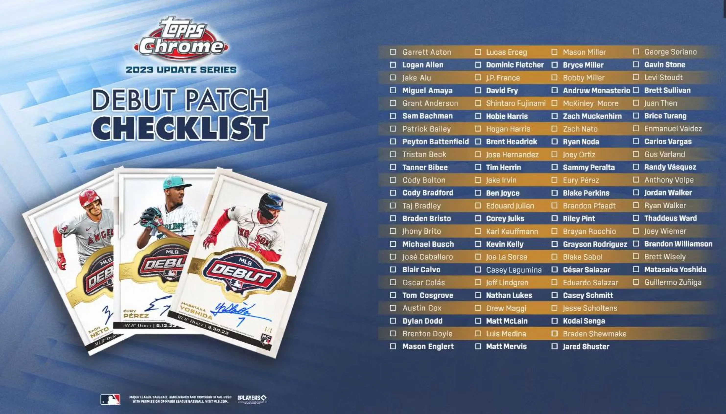 MLB 2023 Chrome Update Series Baseball Trading Card HOBBY JUMBO Box (3 Autographs!)