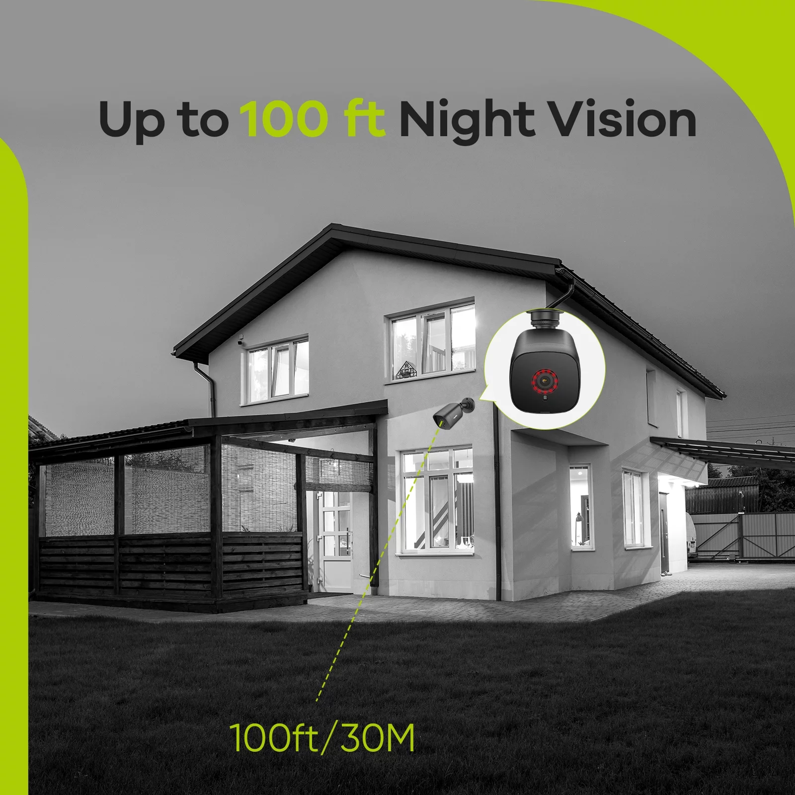 SANNCE 1080P Home Security Camera System 4CH CCTV DVR Recorder 4pcs Outdoor Waterproof Wired Surveillance Cameras Night Vision, Easy Remote Access,NO Hard Drive