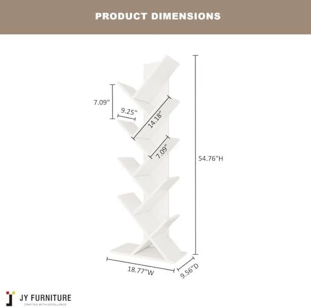 TJCGDTY JY  12-Cube Bookcase Organizer  Large  Bookshelf for Toys  Books  Decor for Home Office  Bedroom  Living Room  White  50.51" H