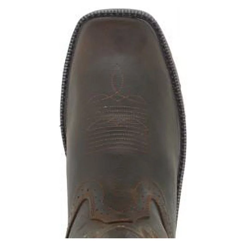 Wolverine Rancher Square-Toe Wellington Men Dk Brown/Rust