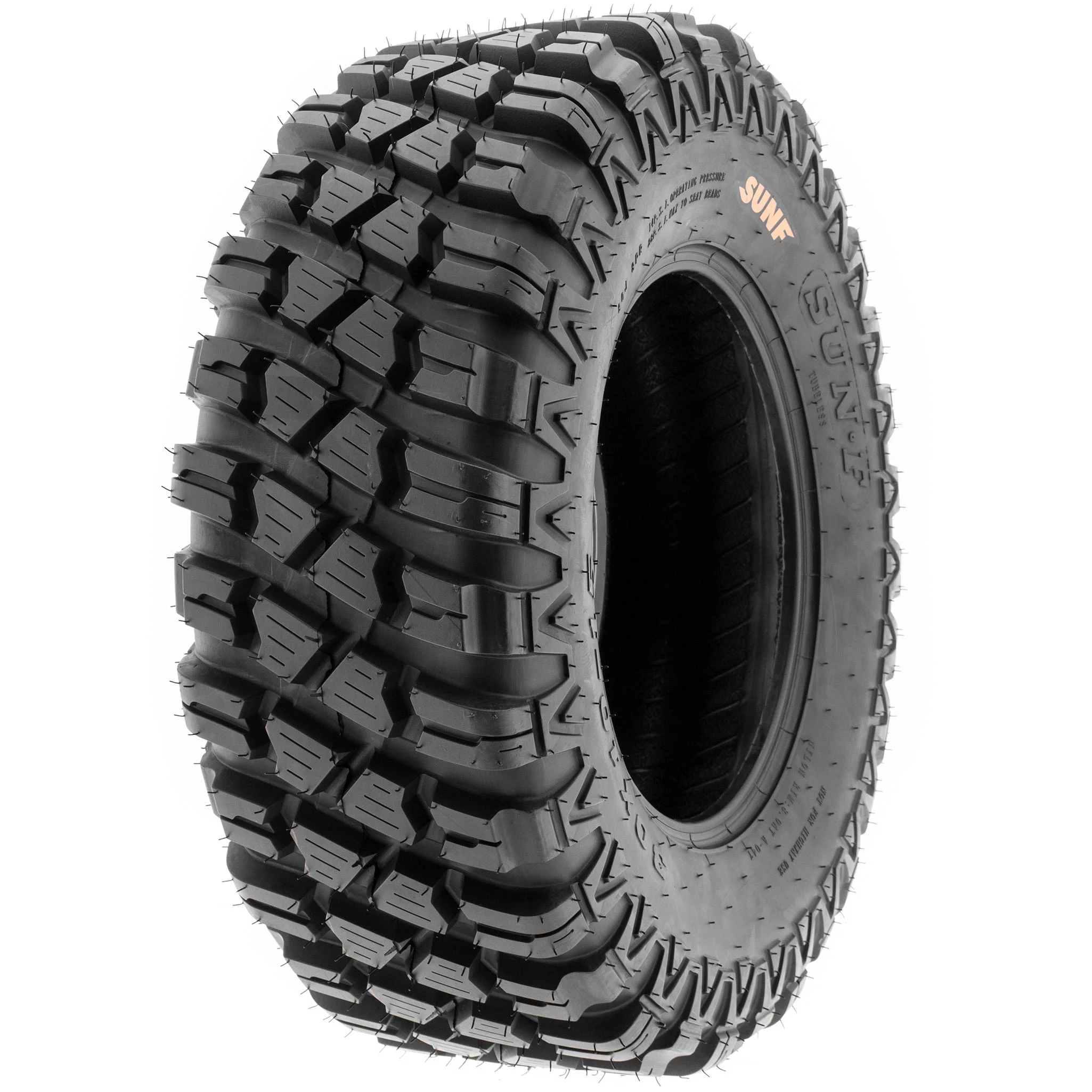 SunF ATV/UTV Tires A047 all-terrain off-road 6PR TL, 28x10-14, Set of 2