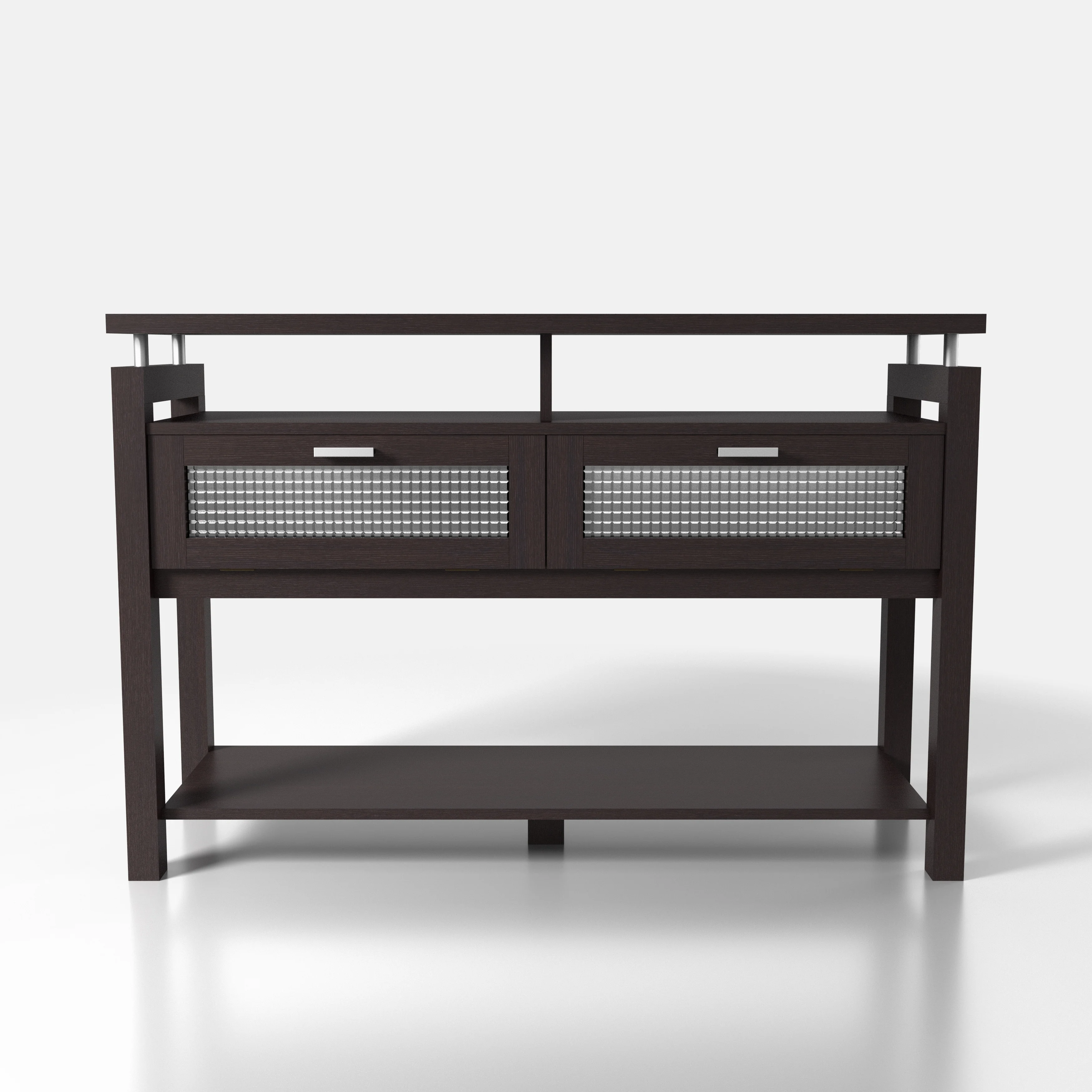 Furniture of America Posa Modern Espresso 47-inch 2-Shelf Sofa Table by